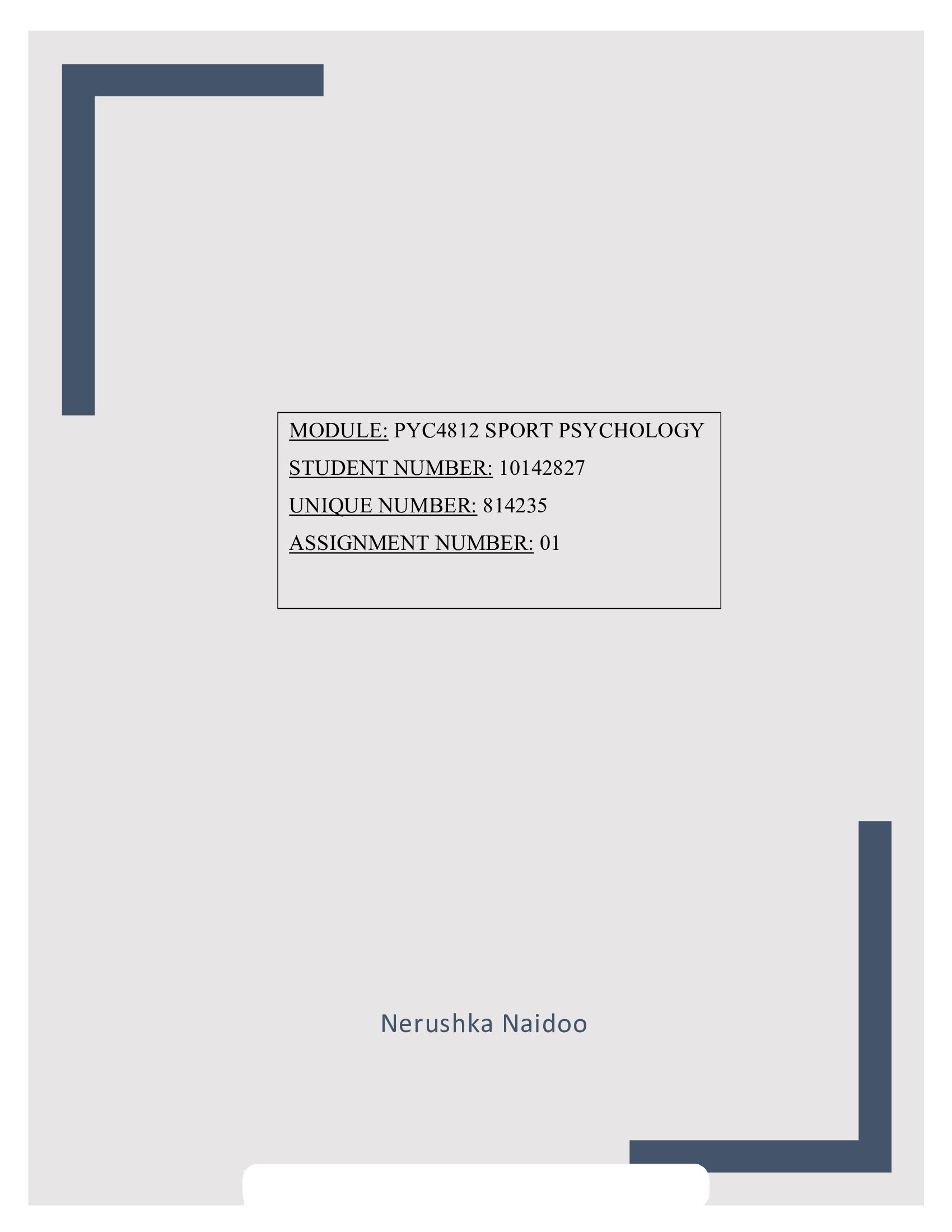 PYC4812 Assignment 1 2021