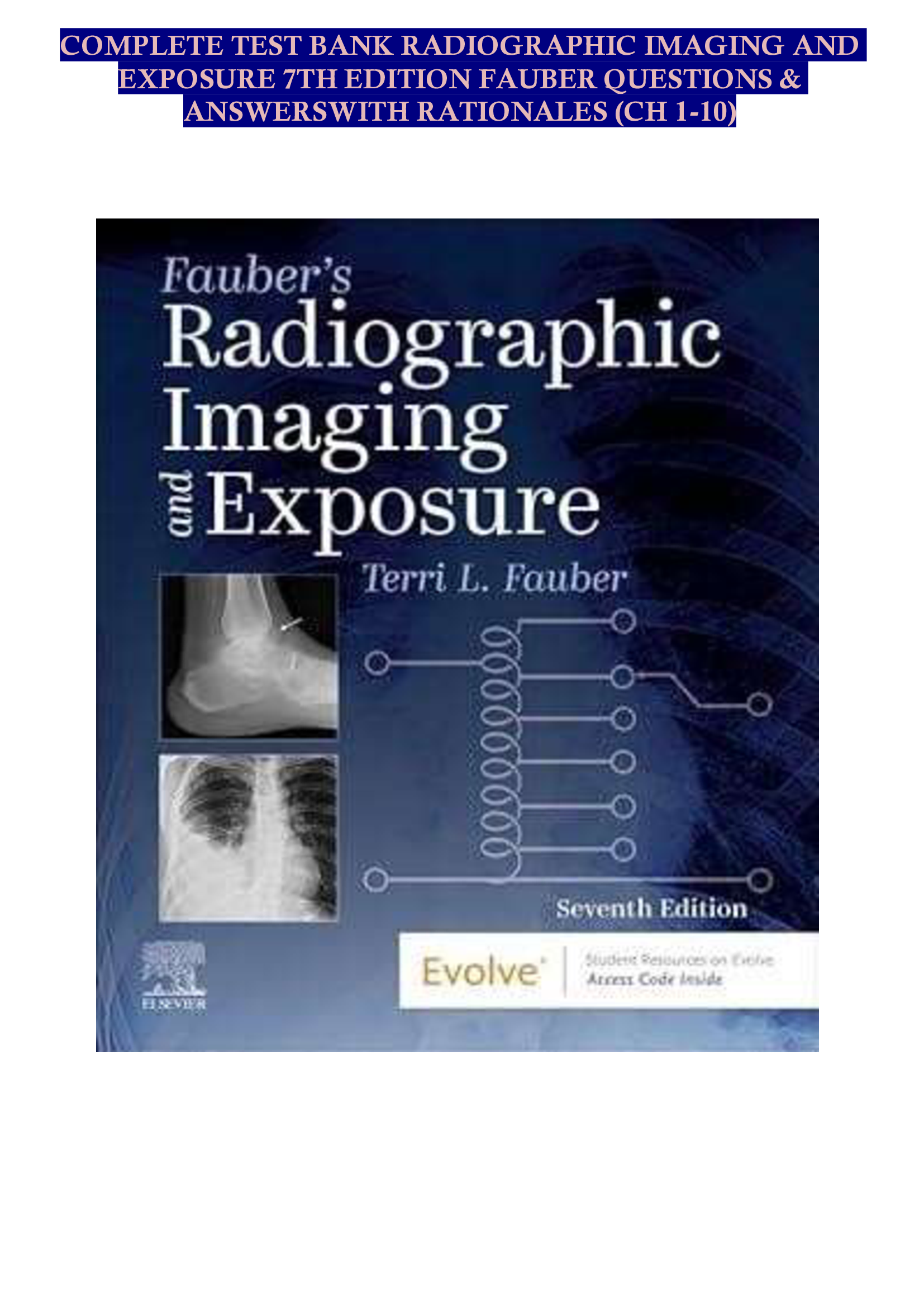 [RADT 221 – Radiographic Imaging and Exposure] RADT 221 – Radiographic Imaging and Exposure
