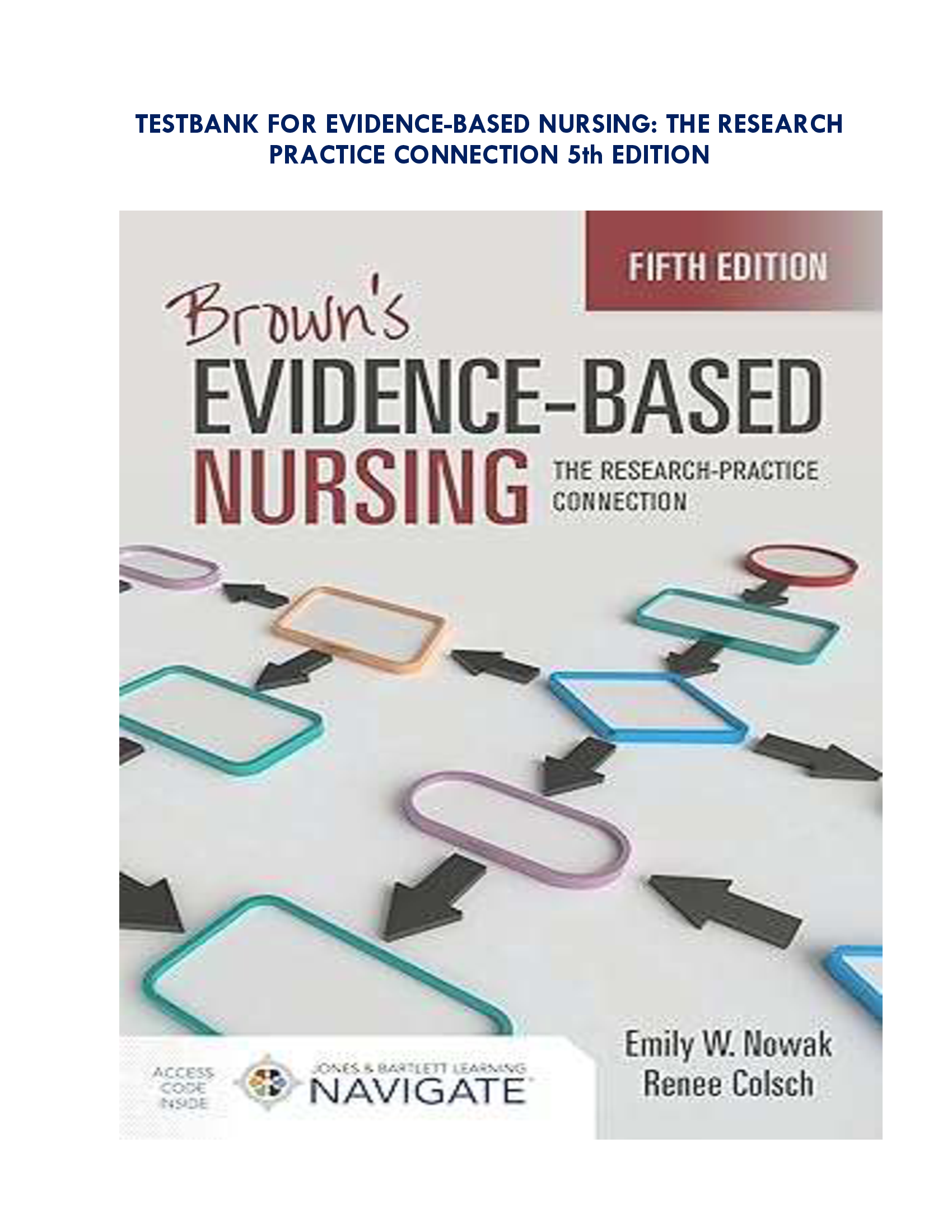 Testbank for Evidence-Based Nursing: The Research-Practice Connection, 5th Edition
