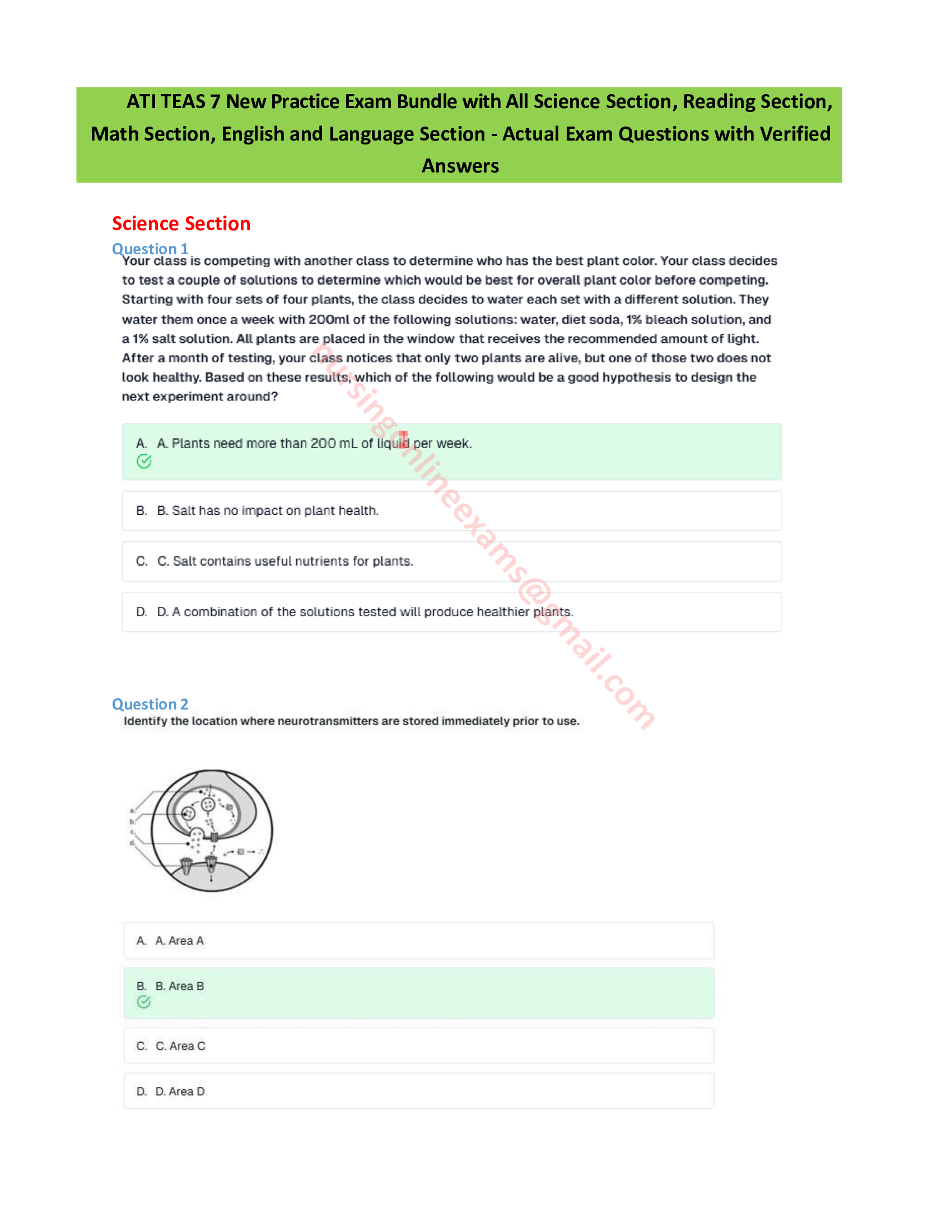 ATI TEAS 7 Comprehensive Study Guide 2026 Academic Year — In-depth Review with 50 Science, 38 Math, 45 Reading, and 37 English & Language Usage Questions and Answers