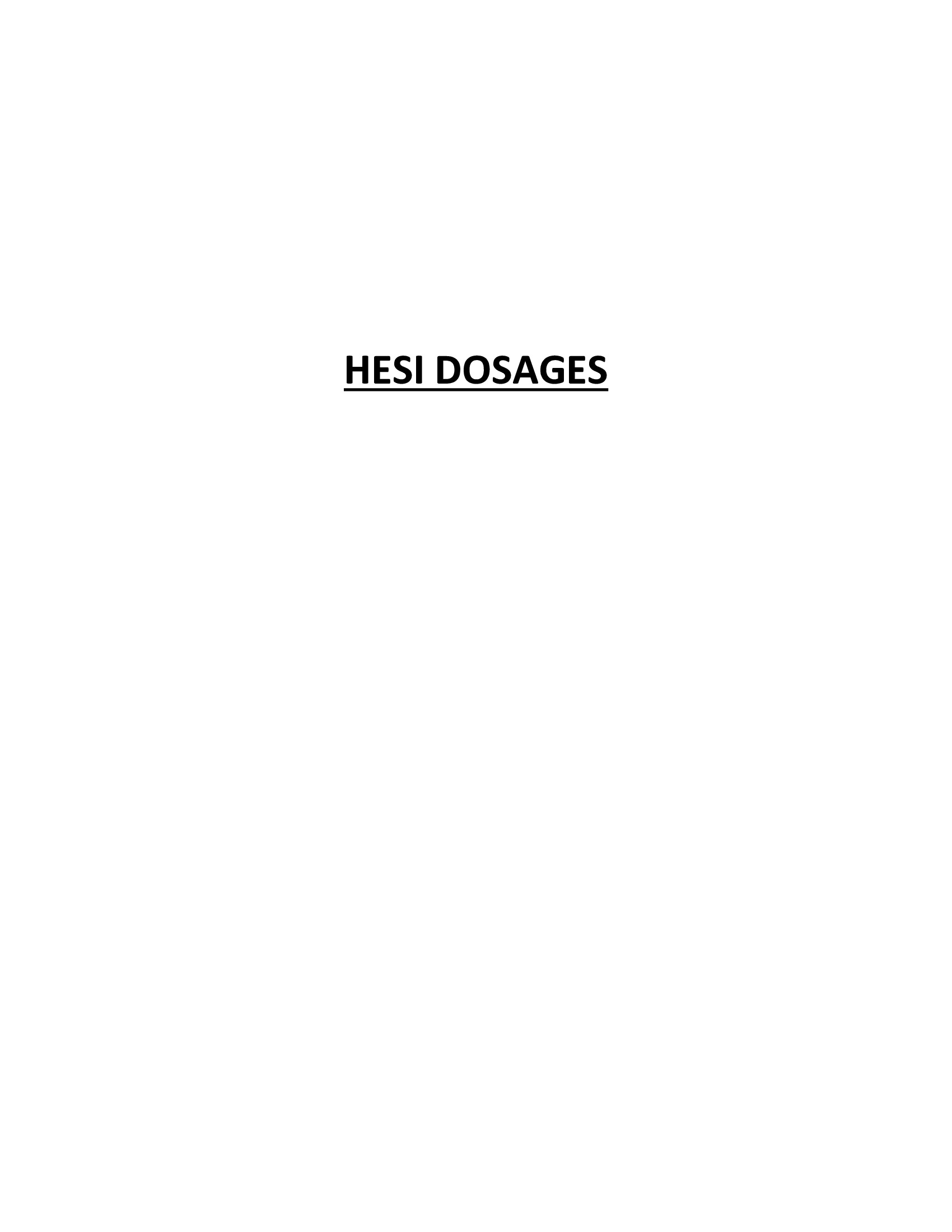HESI DOSAGES QUESTIONS AND ANSWERS LATEST 2021