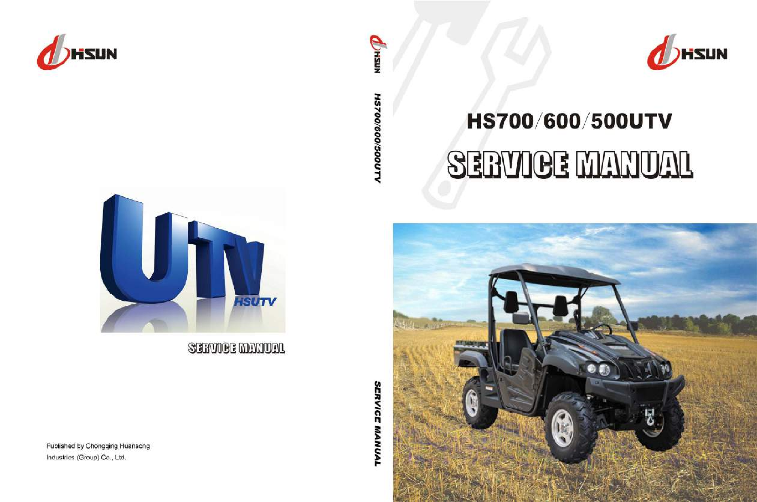 Hisun HS700 600 500UTV Service Repair Manual