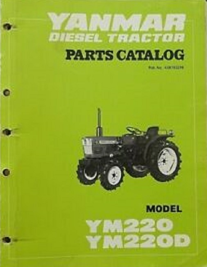 Yanmar YM220 YM220 diesel Tractor parts manual