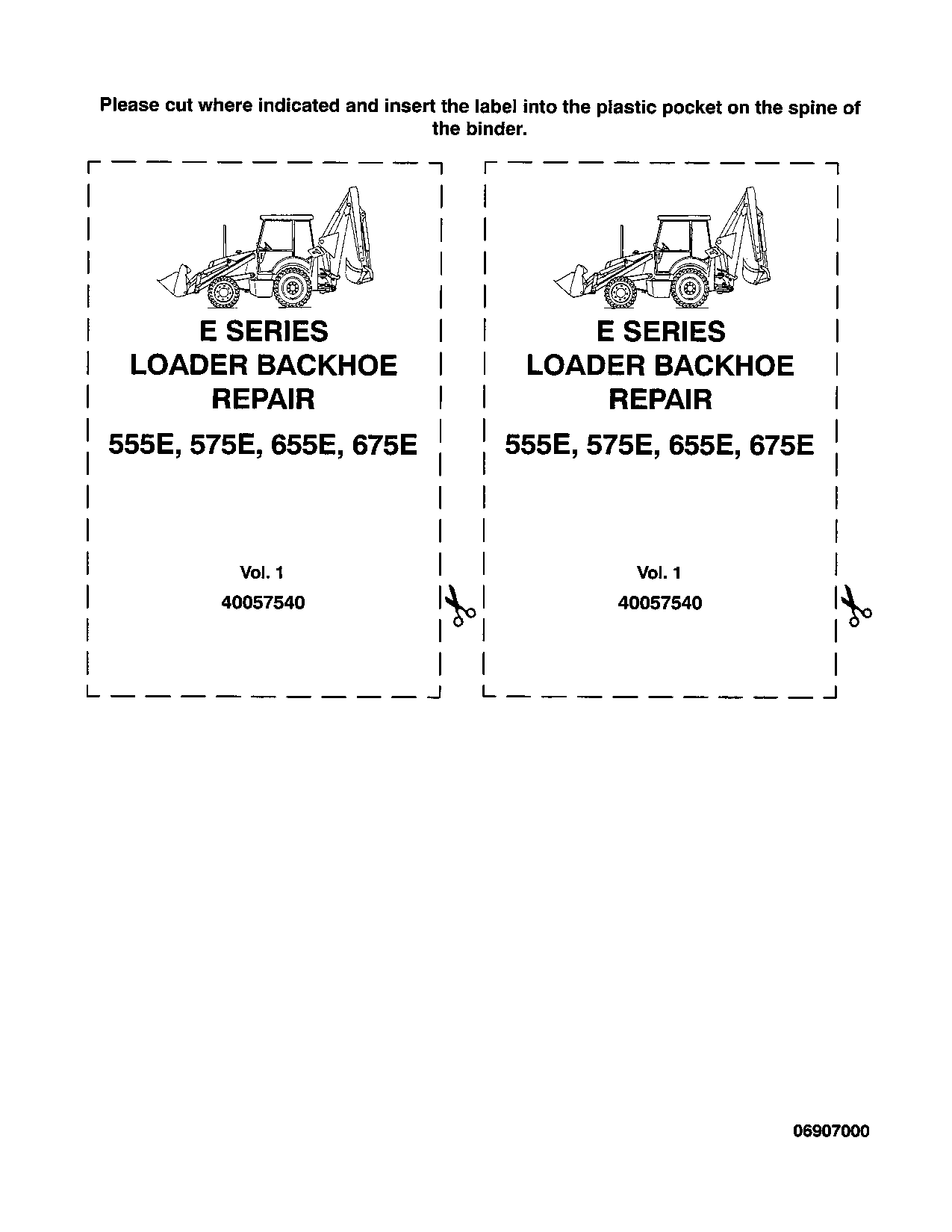 NEW HOLLAND 555E 575E 655E 675E BACKHOE LOADER HYDRAULIC SYSTEM SERVICE MANUAL