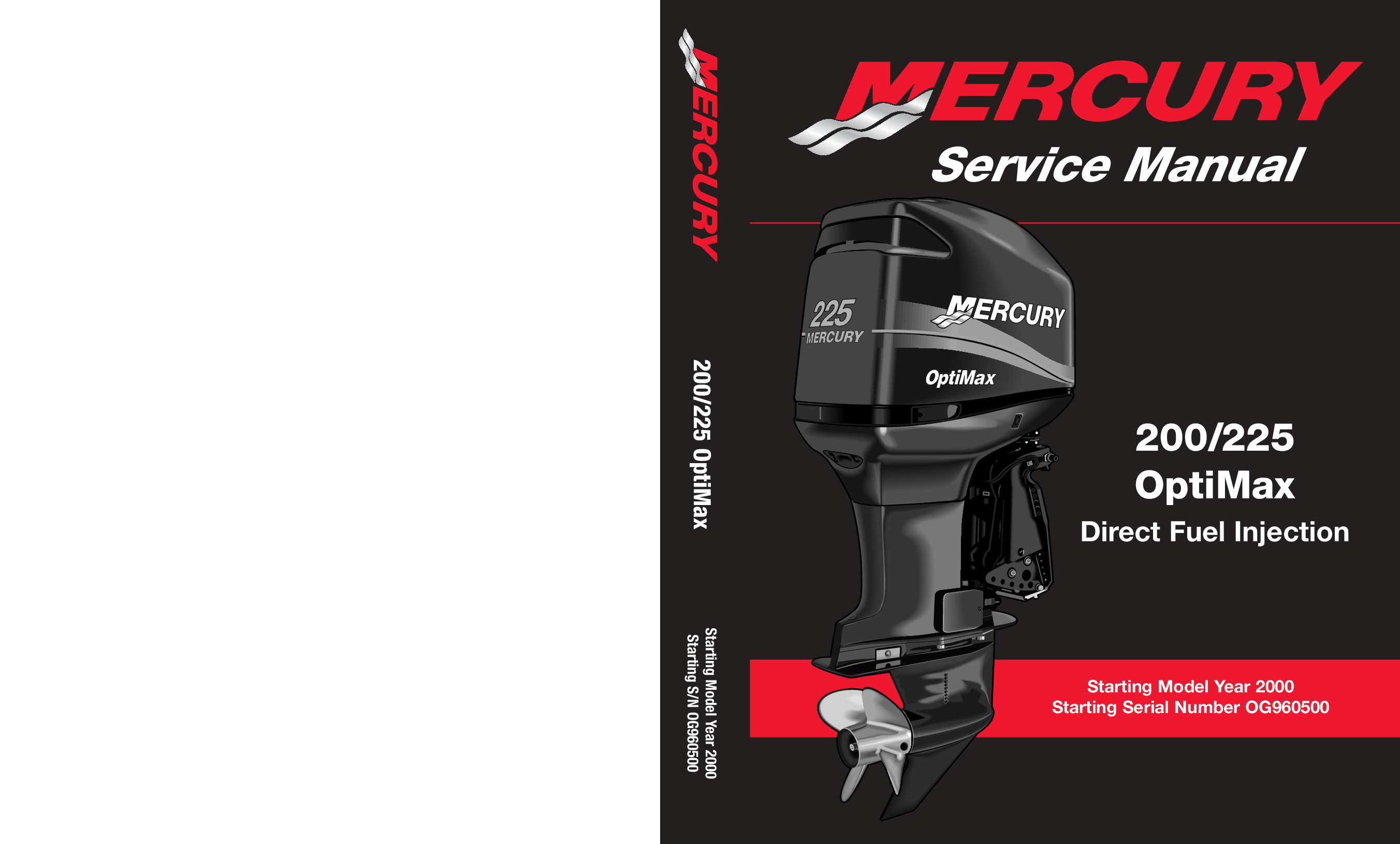 Mercury OptiMax 200 225 Outboard Service Manual 2000-2014