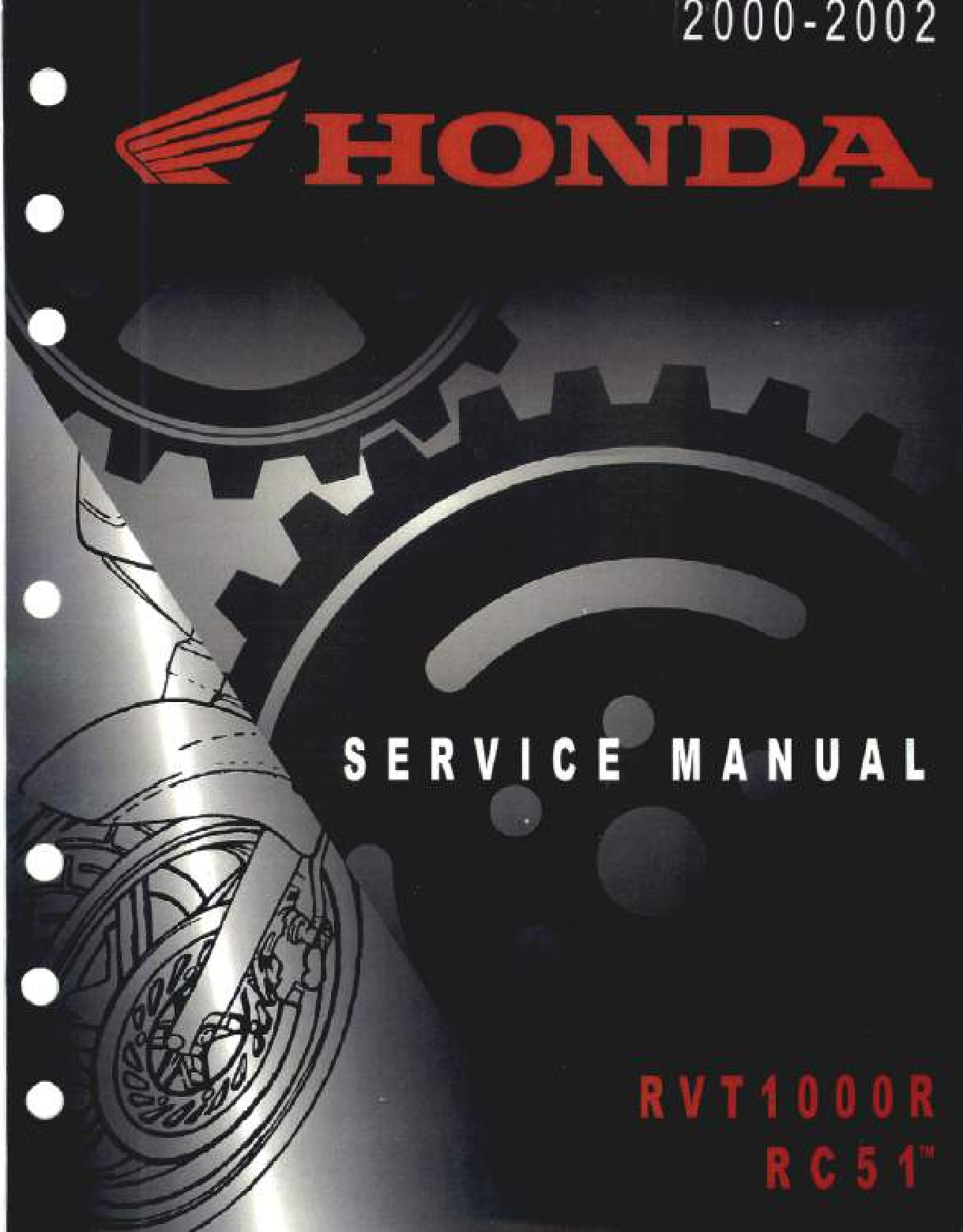 HONDA RVT1000R RC51 User Service Repair Manual