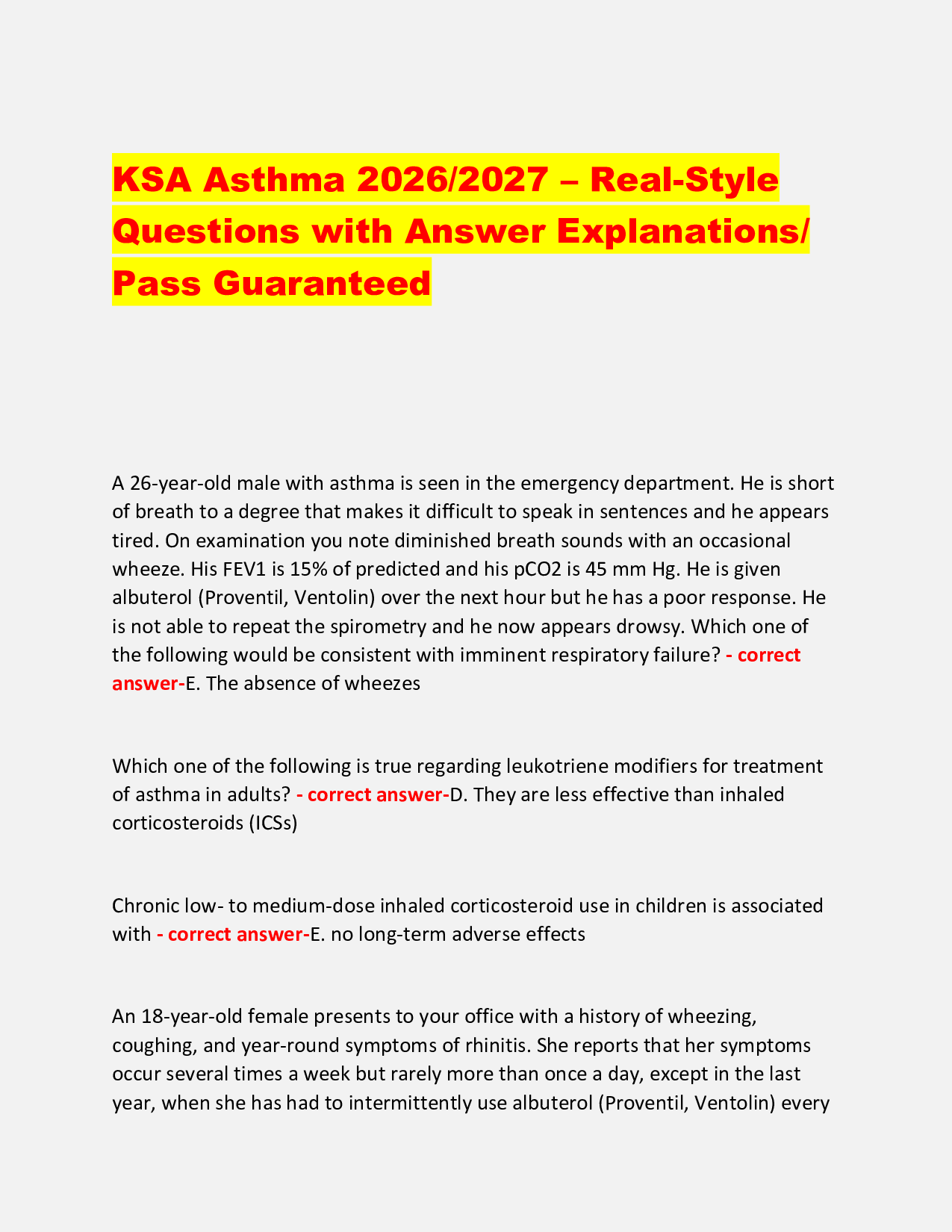 ABFM Heart Disease 2026/ 2027 Exam with  RealStyle Questions with Answer Explanations