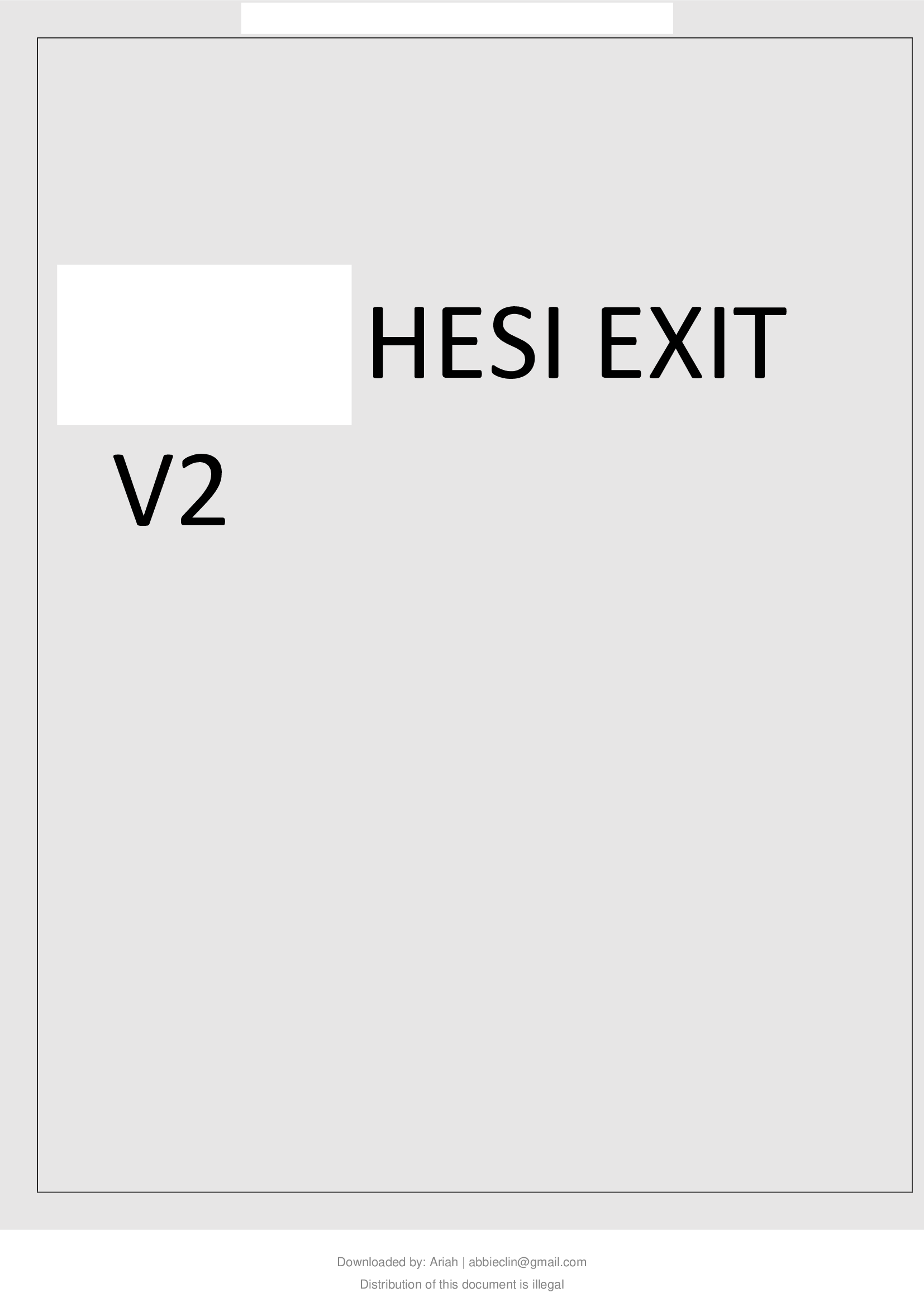 HESI EXIT V2
