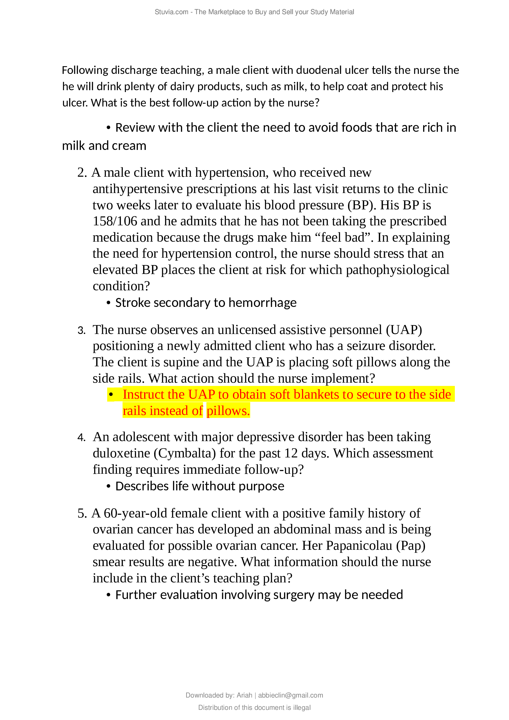 HESI EXIT RN EXAM V1-V7 LATEST UPDATE (2022)