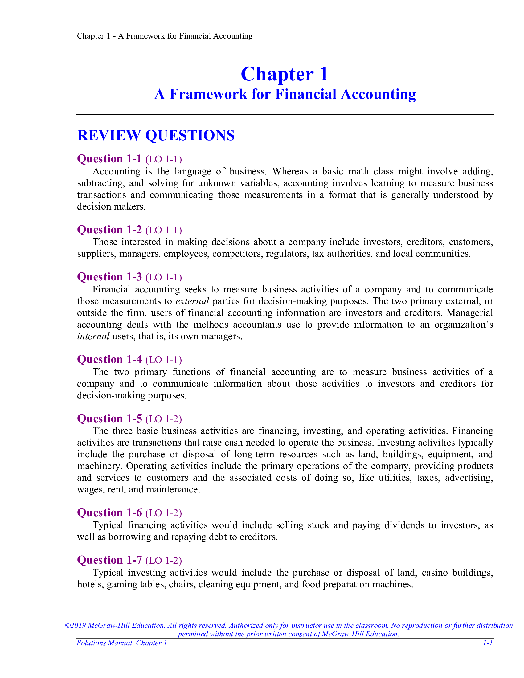 Solution Manual for Financial Accounting 5th Edition By Spiceland