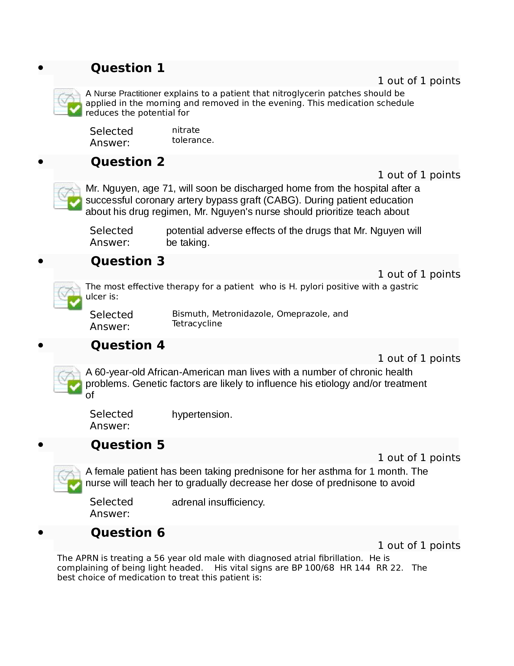NURS6521 Advanced Pharmacology Midterm Exam Latest 2026