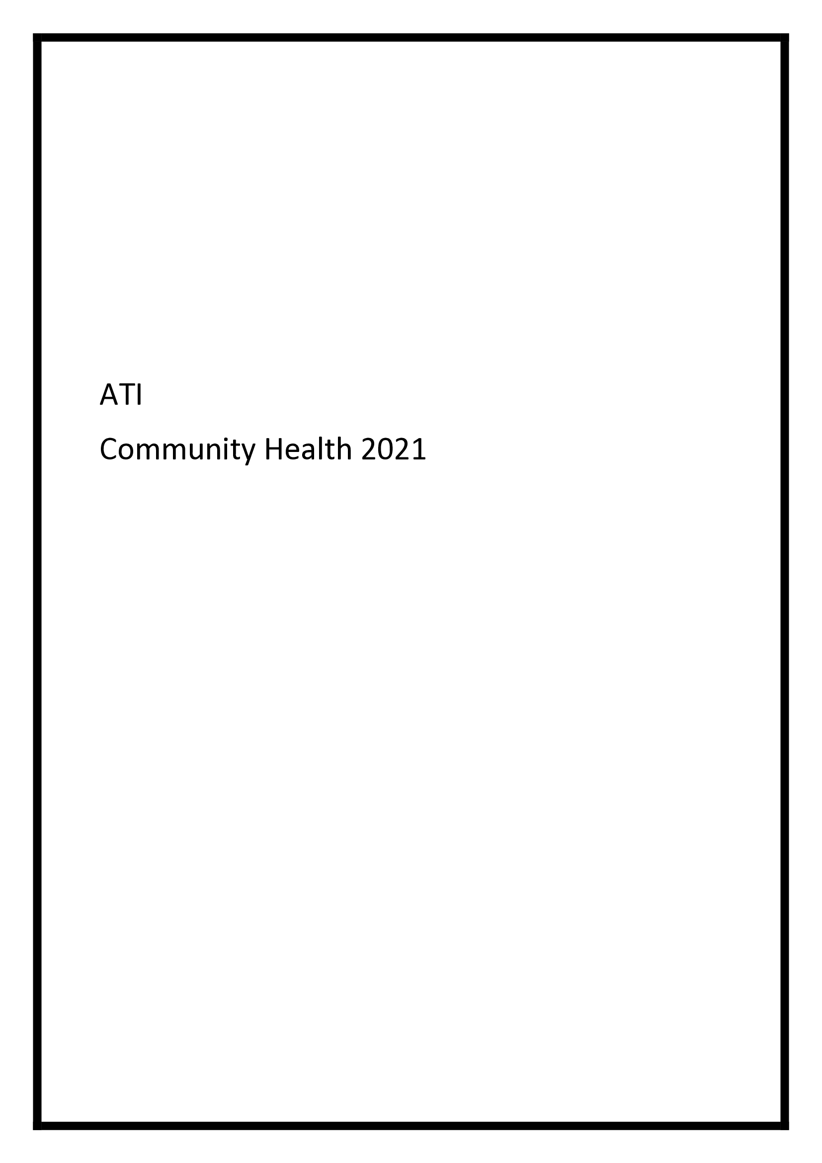 ATI Community Health Exam Questions and Answers