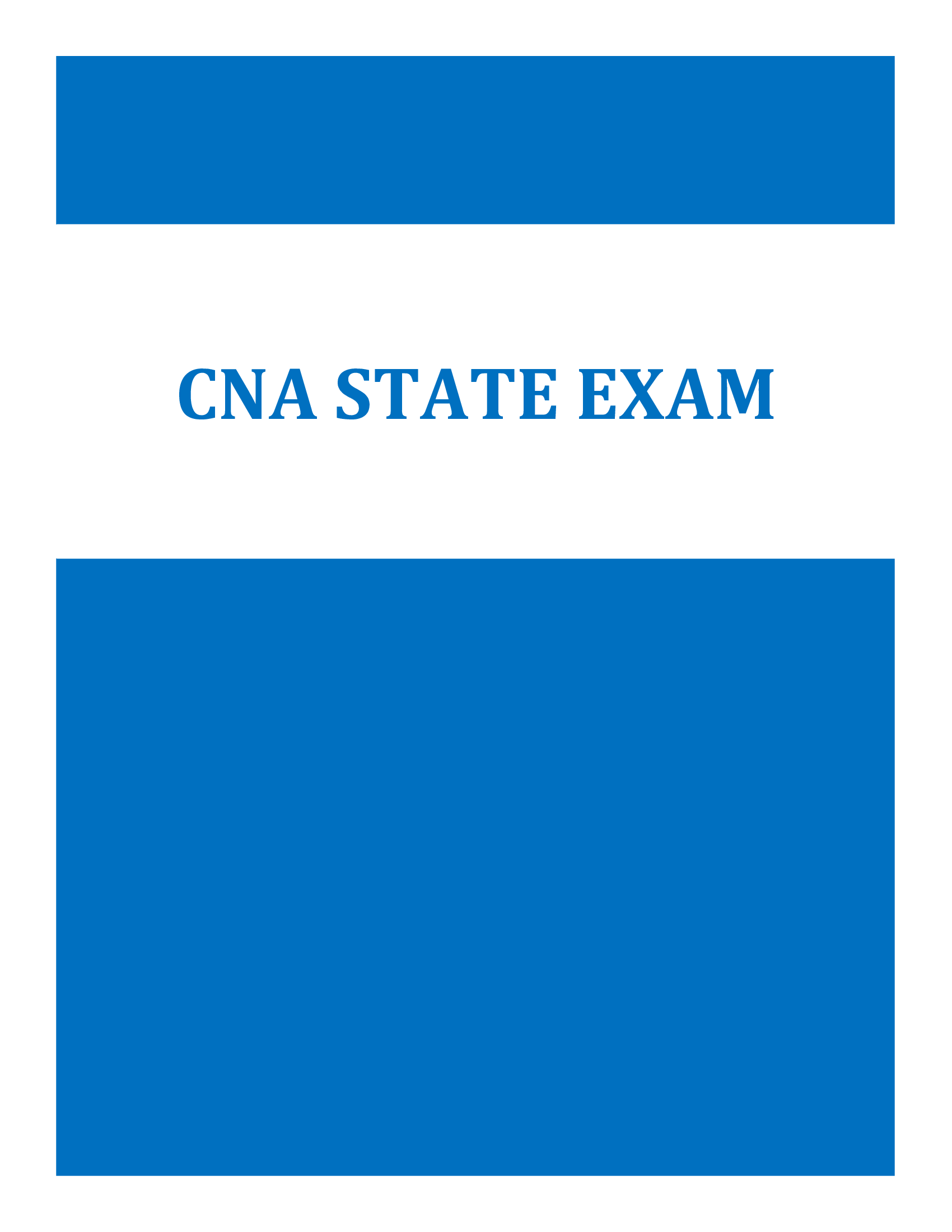 CNA State Exam Questions and Answers 2026