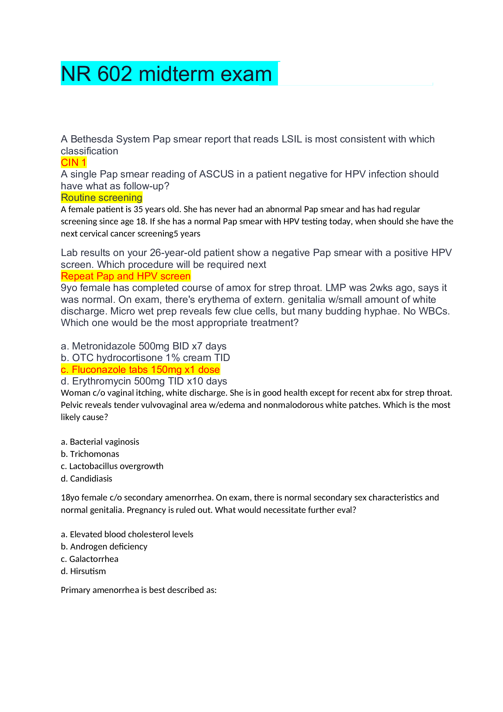 NR 602 midterm exam 2022 (Real exam)