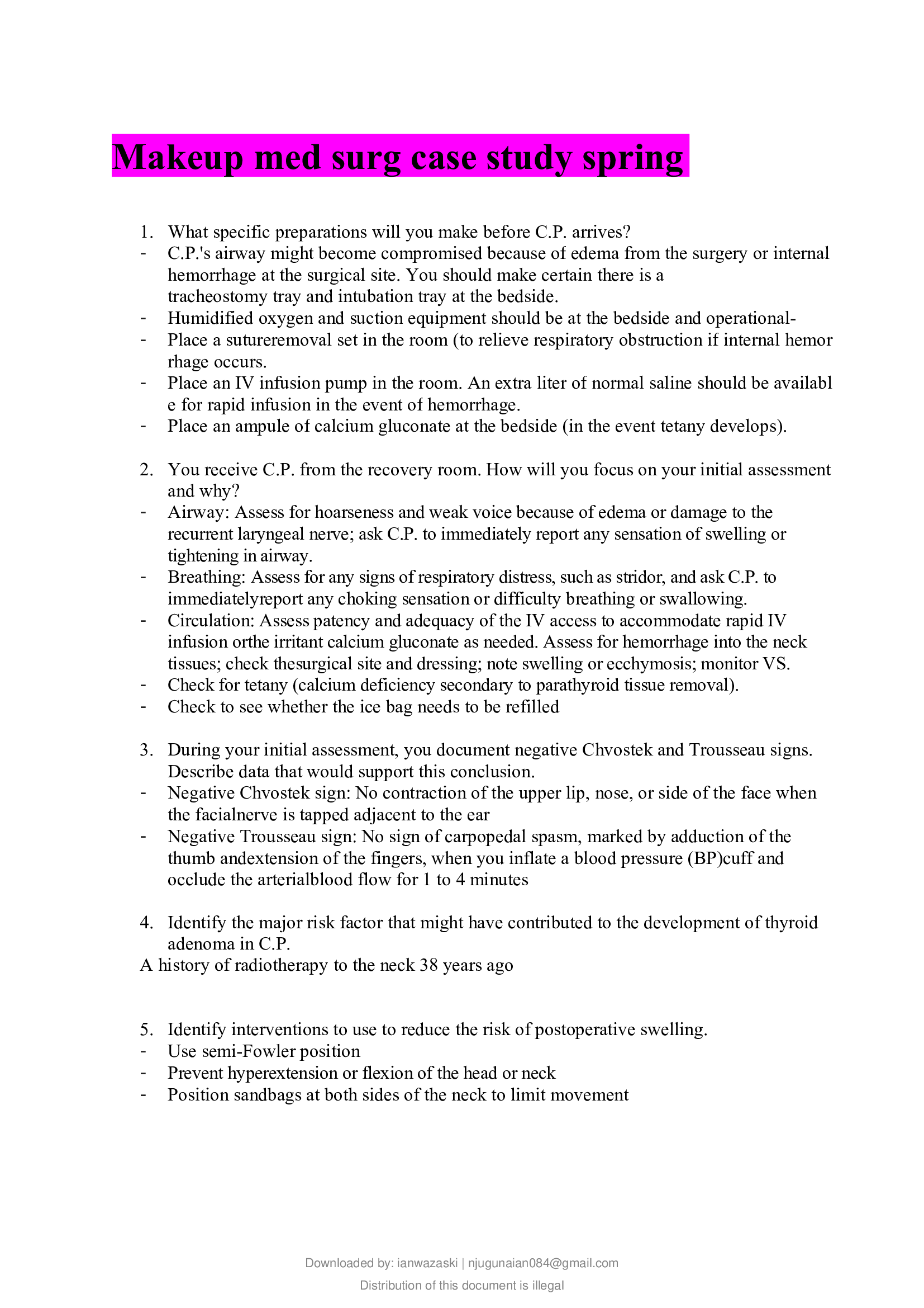 Makeup med surg case study spring 2021.