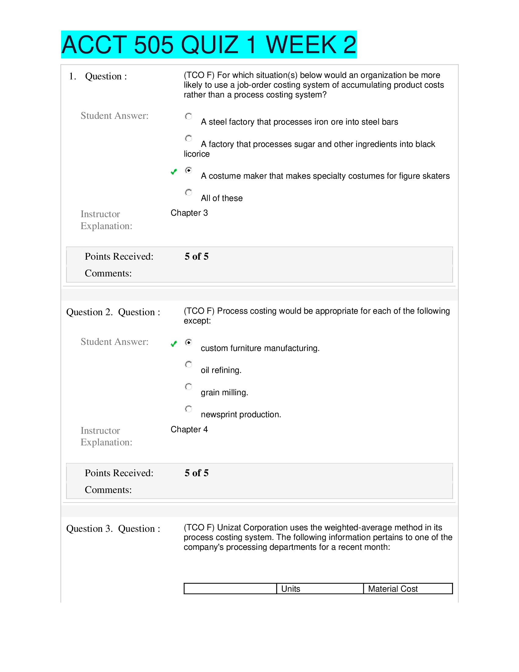 ACCT 505 QUIZ 1 WEEK 2.