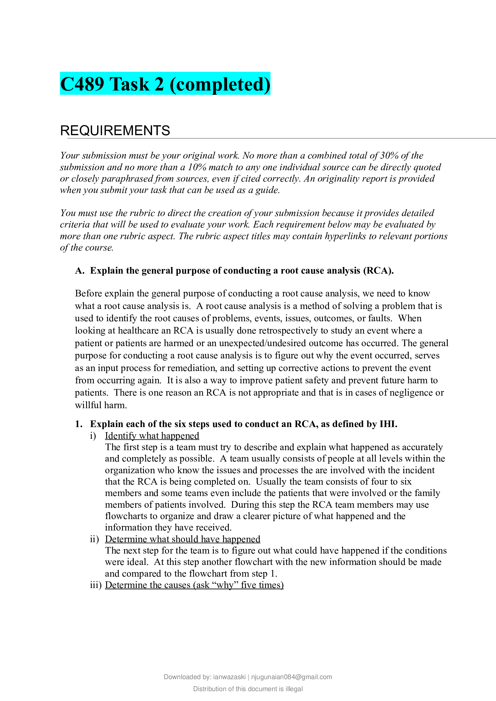 C489 Task 2 (completed).