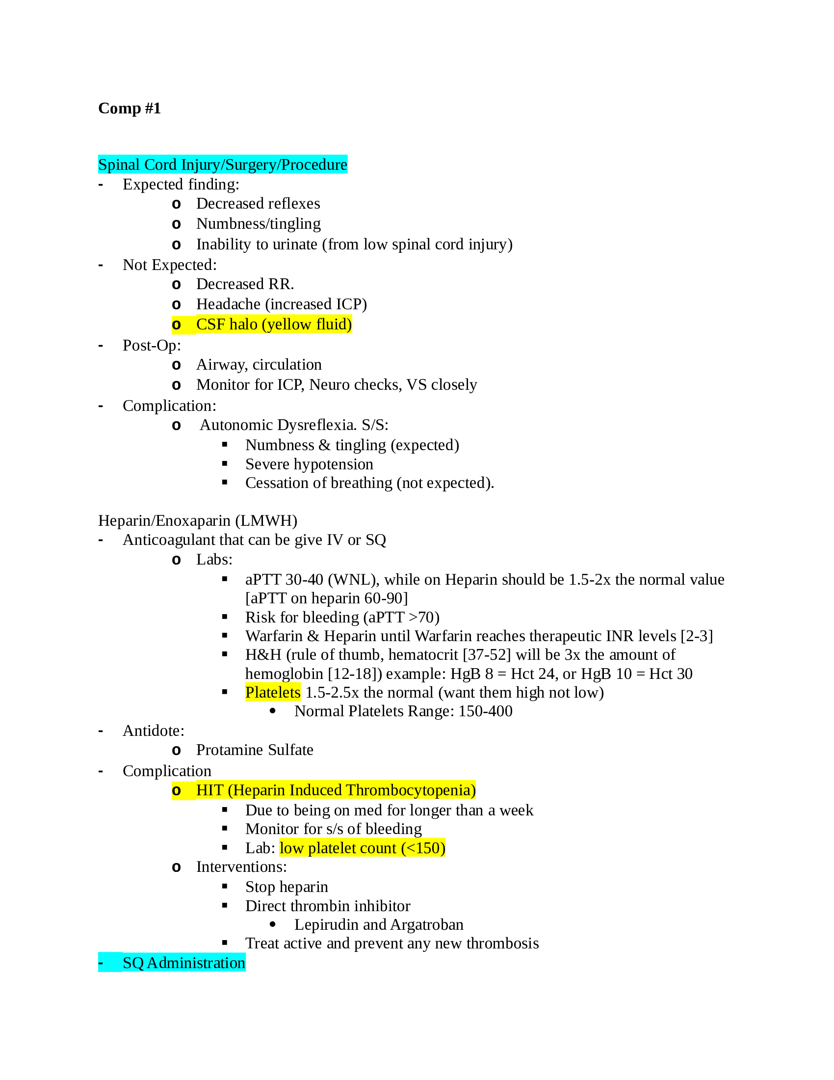 (NUR280) NUR 280 COMPREHENSIVE REVIEW - Comp 1, Comp 2, Comp 3 - 2022 Galen.