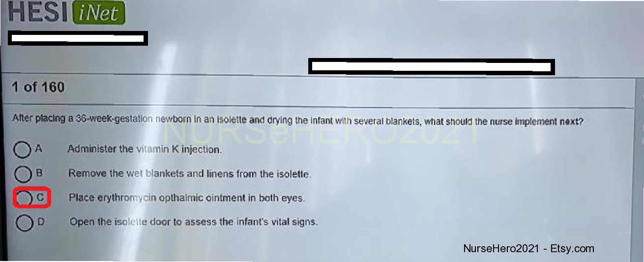 HESI V3 EXIT EXAM 2021 (160 QUESTIONS AND ANSWERS) 100% CORRECT ANSWERS