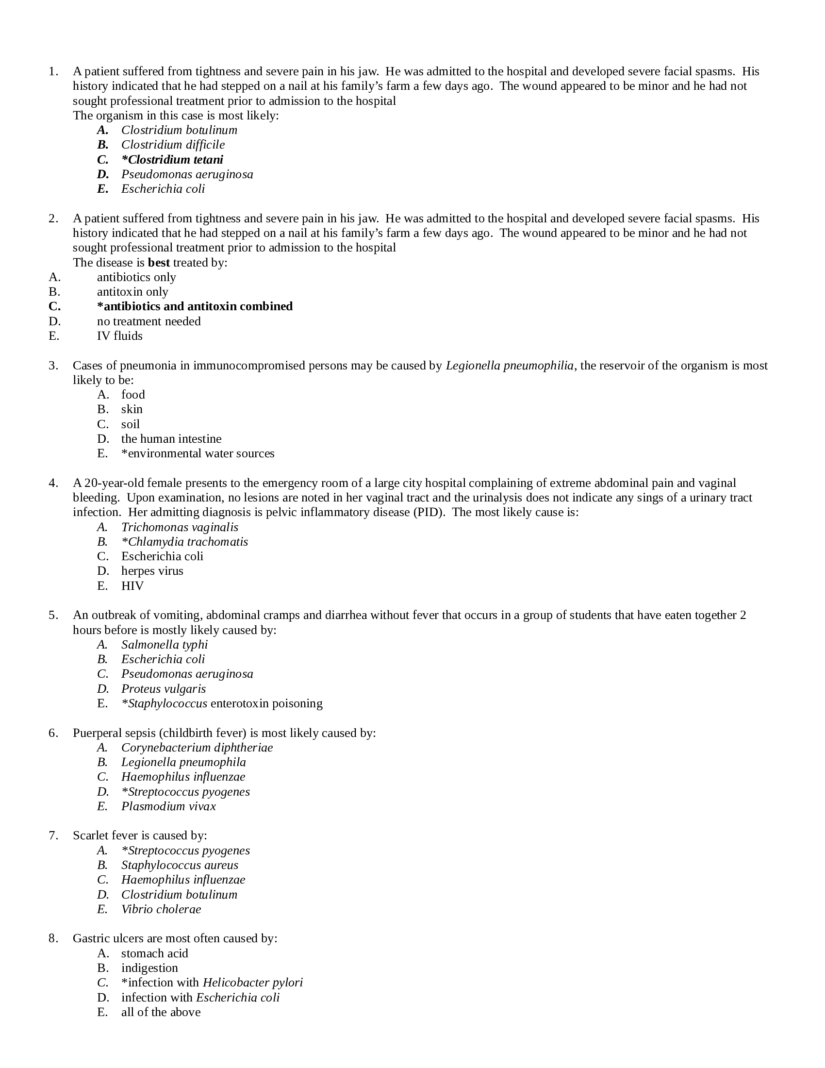 BIO 142 Anatomy and Physiology Exam 4-summer 2026 review version-Section A MC, Complete Solution