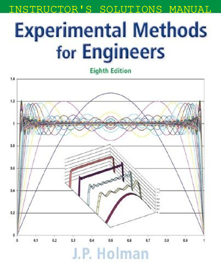 Instructor’s Solutions Manual to accompany Experimental Methods for Engineers Eighth Edition J. P. Holman