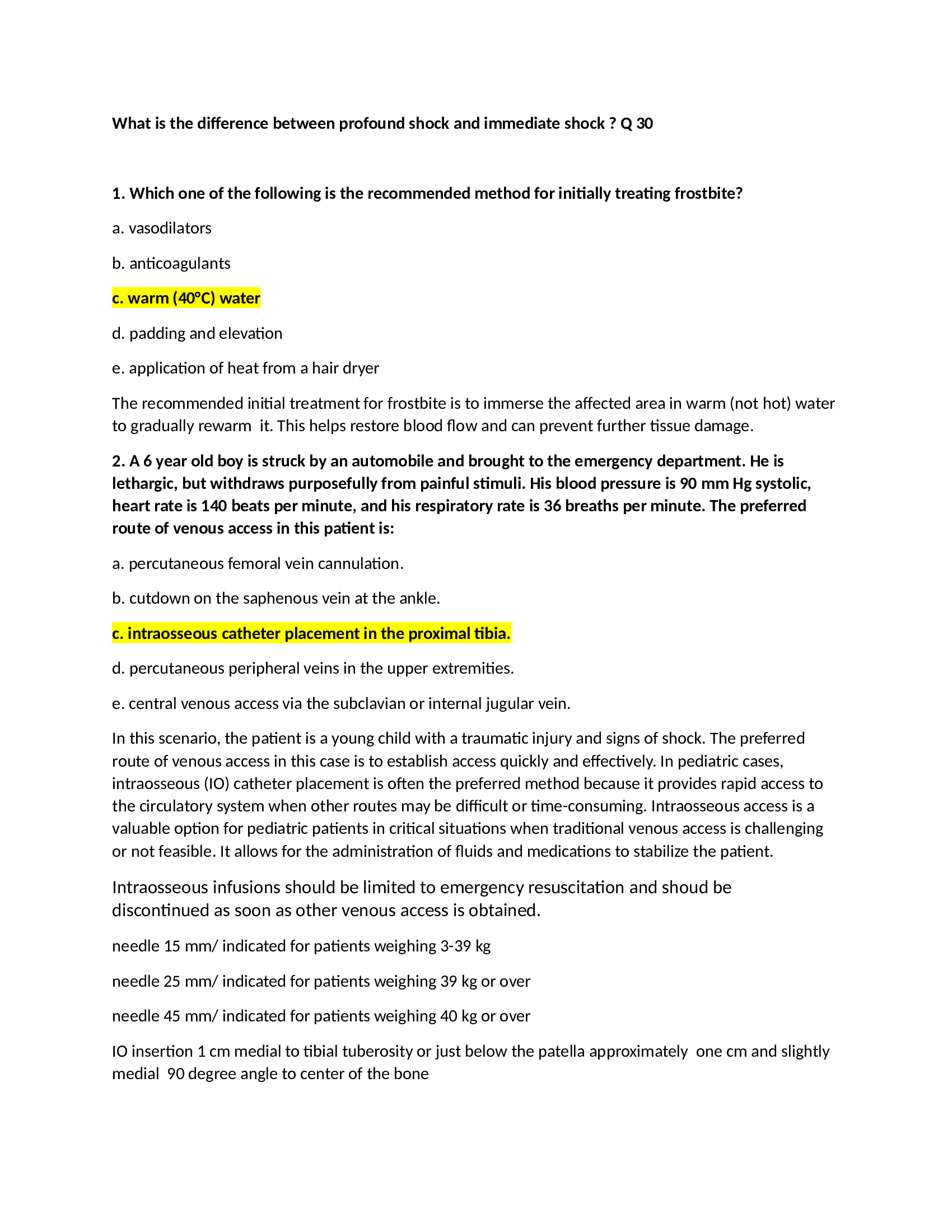 ATLS Pre Test Questions and Correct Answers 2026