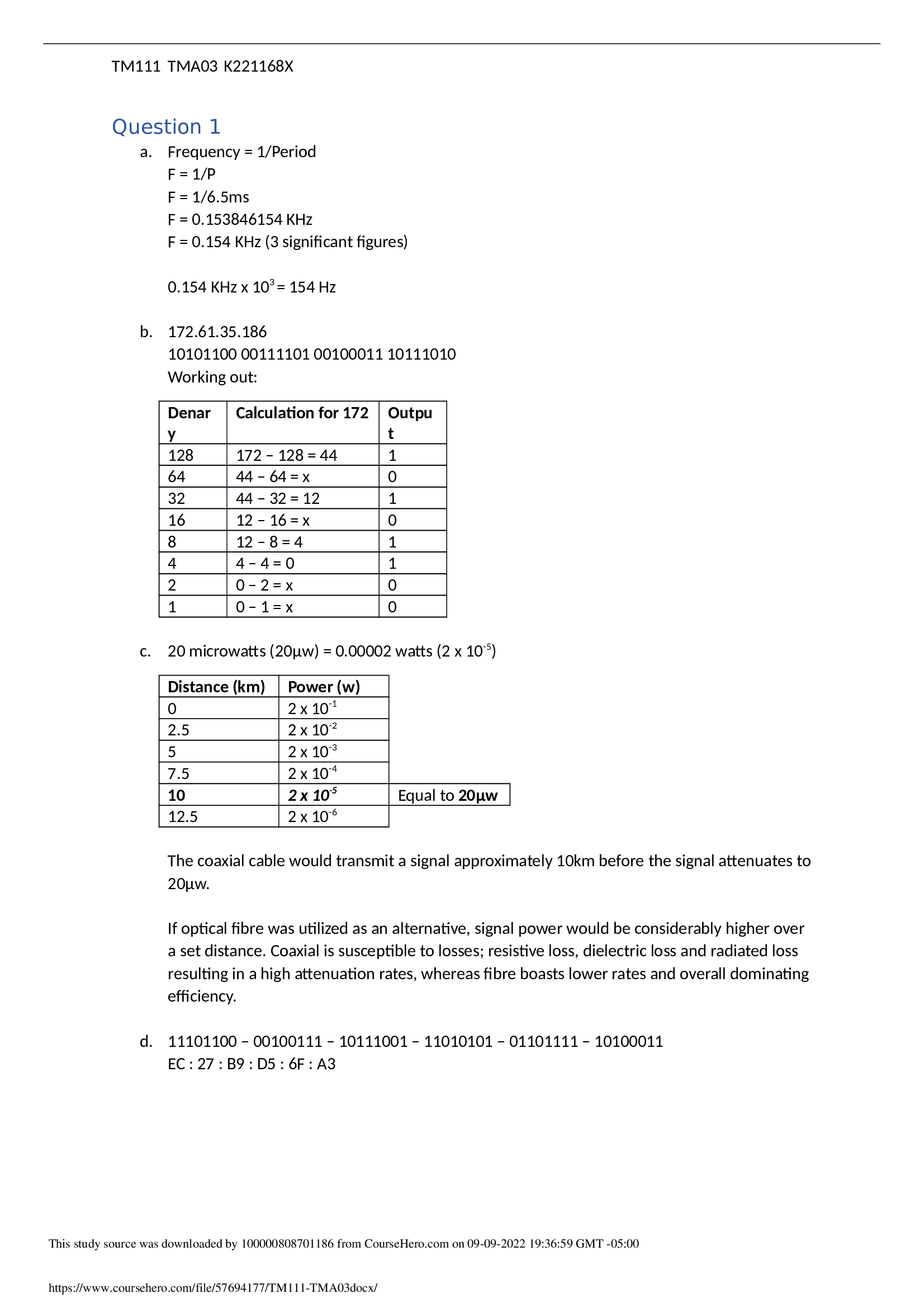 TM111-Introduction to Computing - TMA03 (Marked)