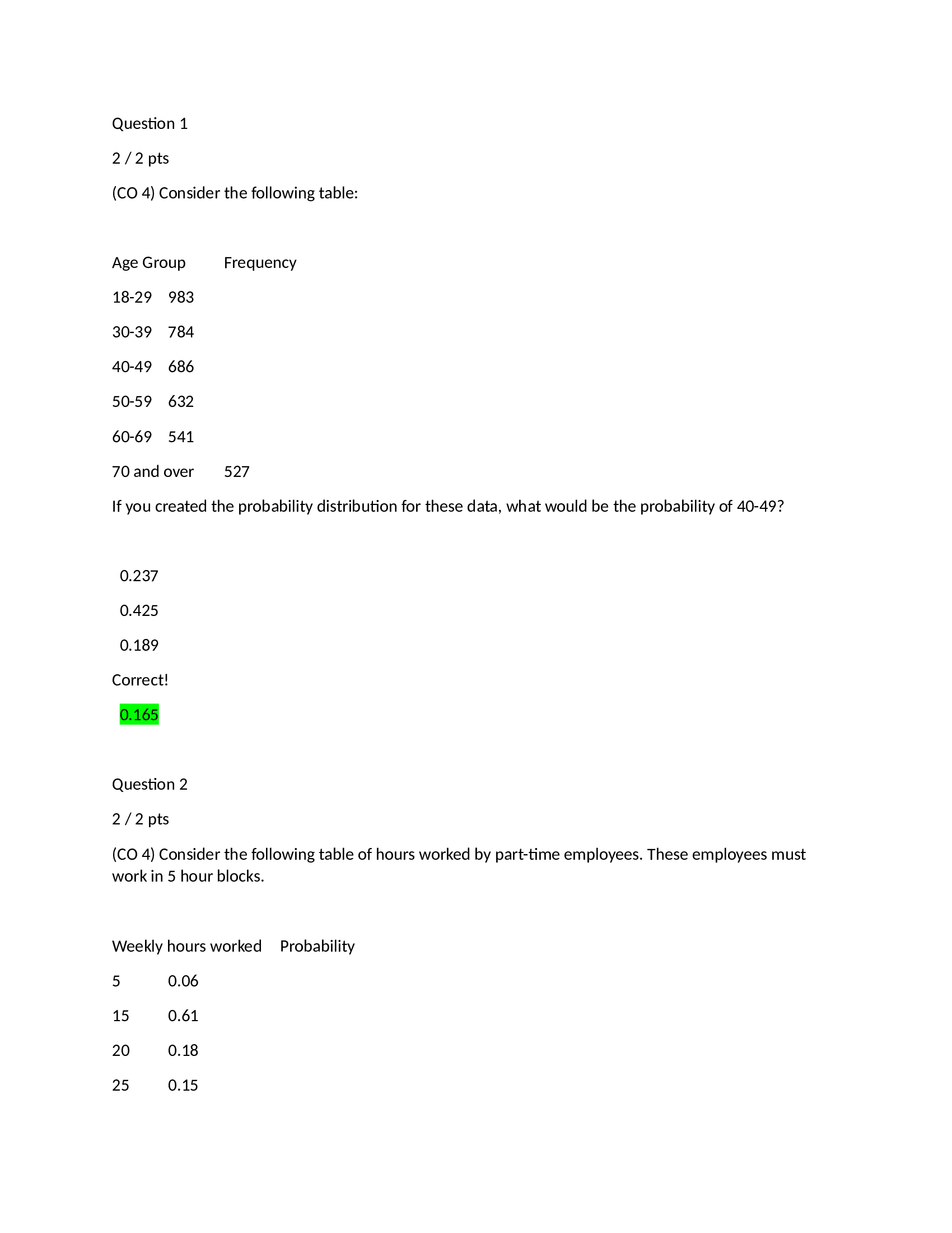 MATH 221 Statistics for Decision-Making Week 5 quiz with all correct answers. 100% COMPLETE SOLUTION