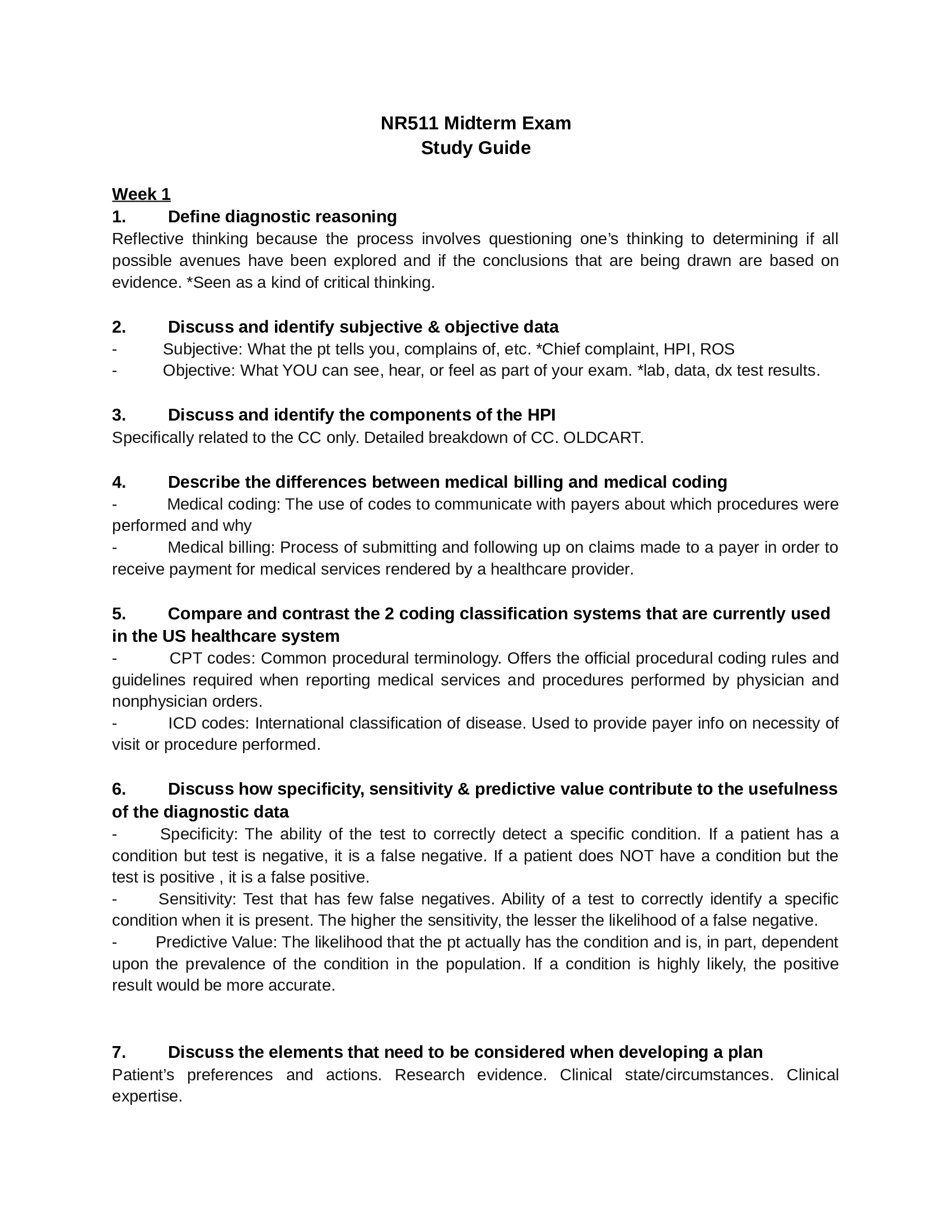 NR511 Midterm Exam 2022