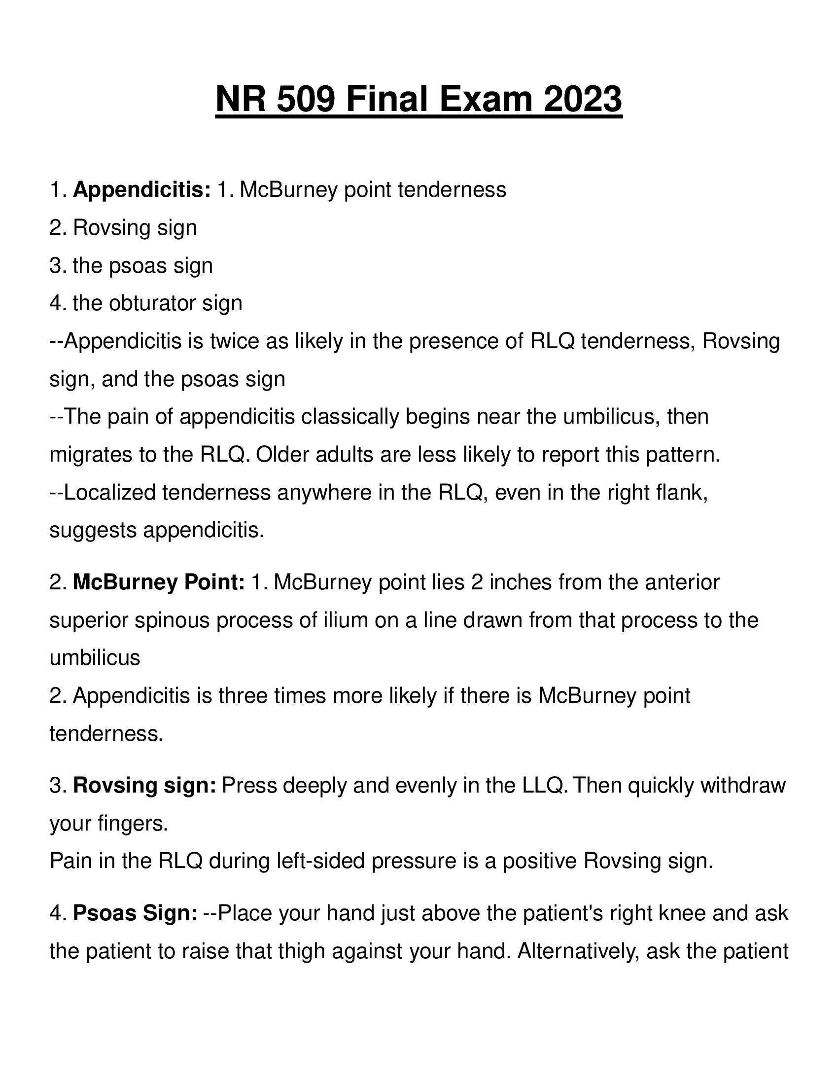 NR 509 Final Exam 2023