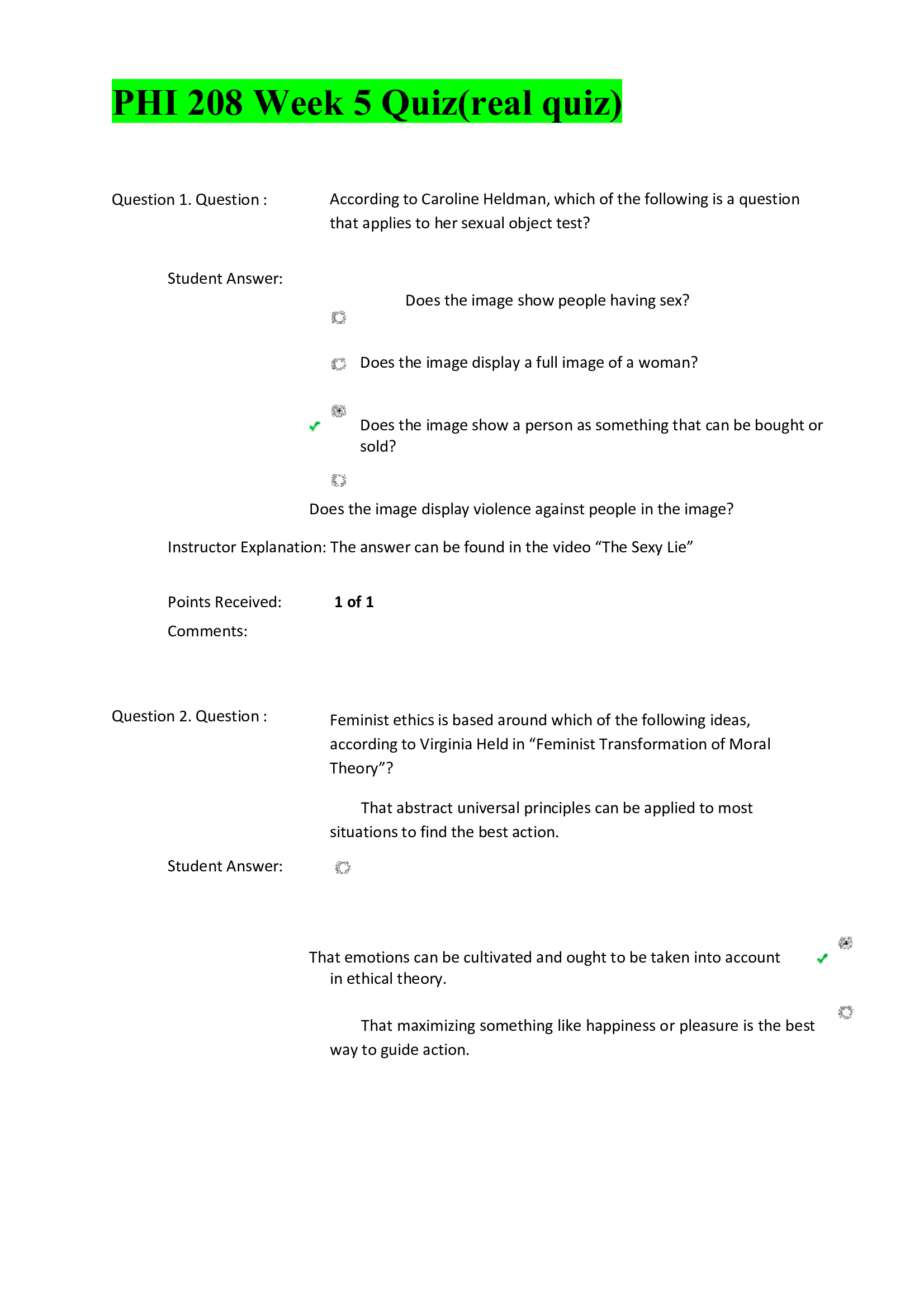 PHI 208 Week 5 Quiz(real quiz)