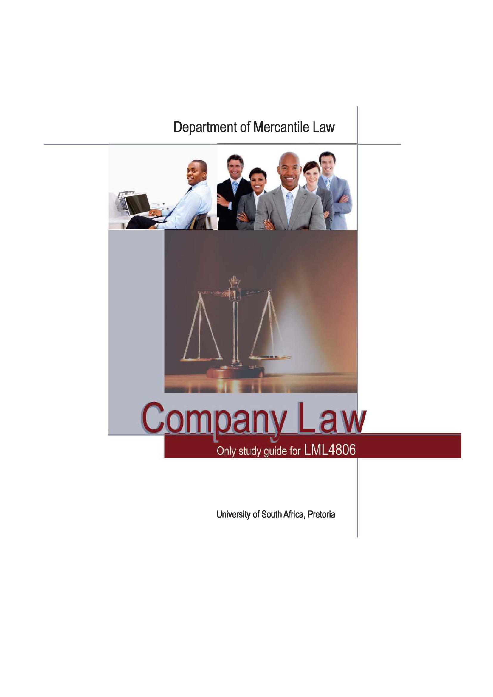 LML4806 Company Law Study Guide 2021