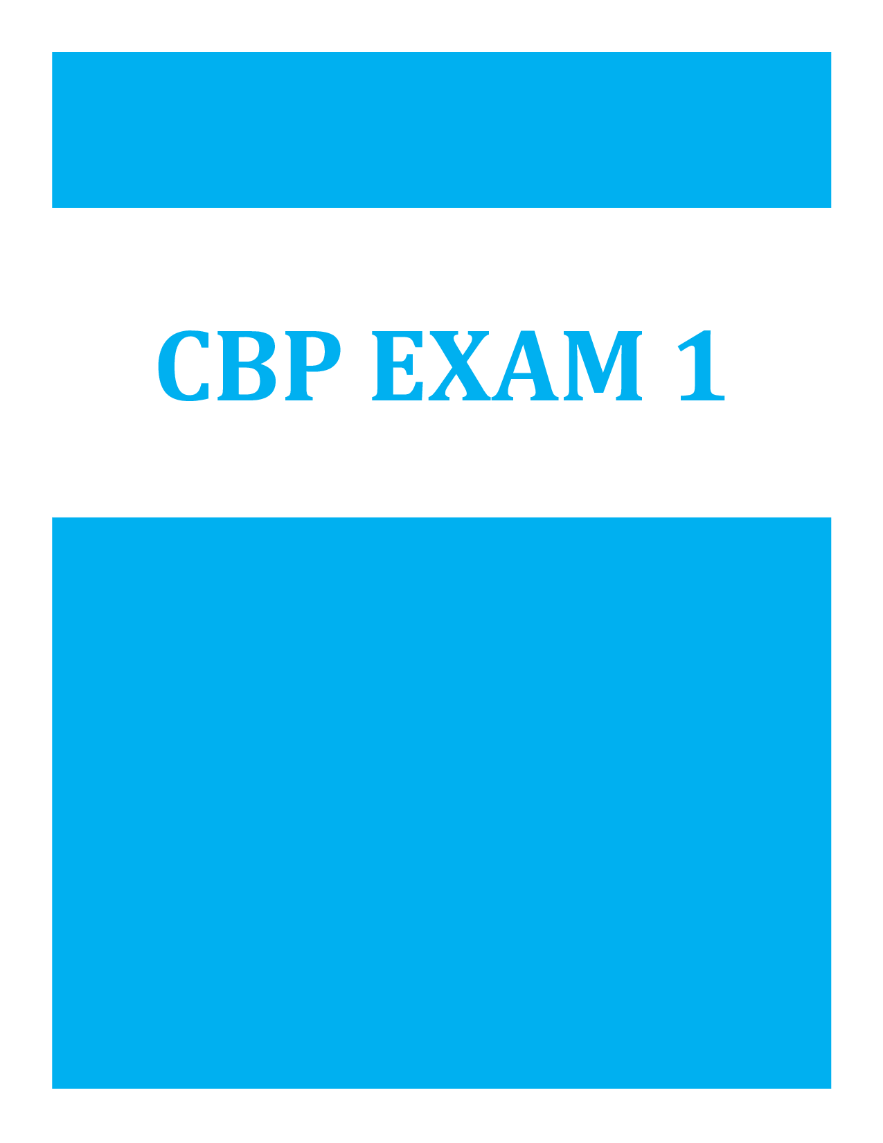 CBP Actual Exam 1 Verified Questions and Answers 2026