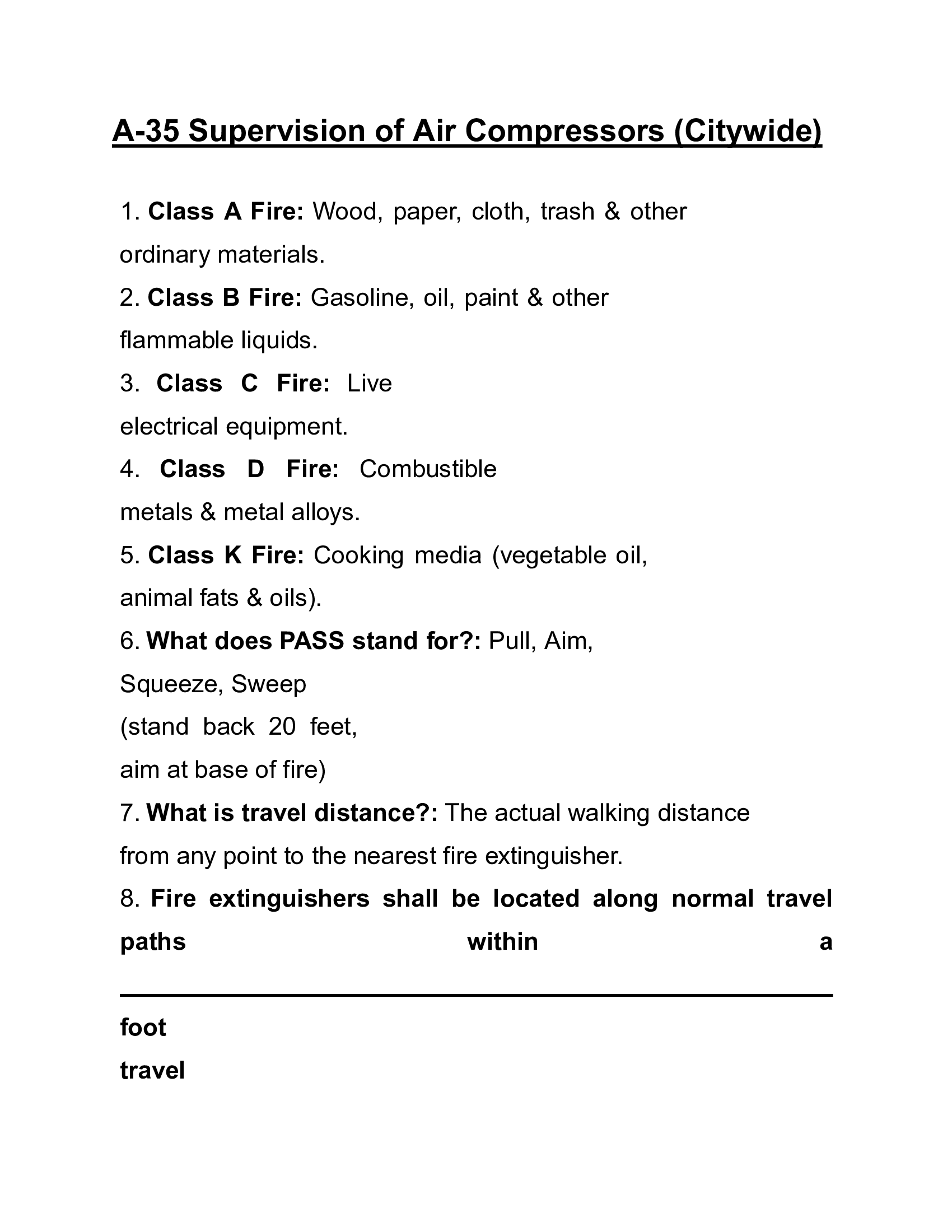 Supervision of Air Compressors A-35, 2026 Exam Questions and Answers