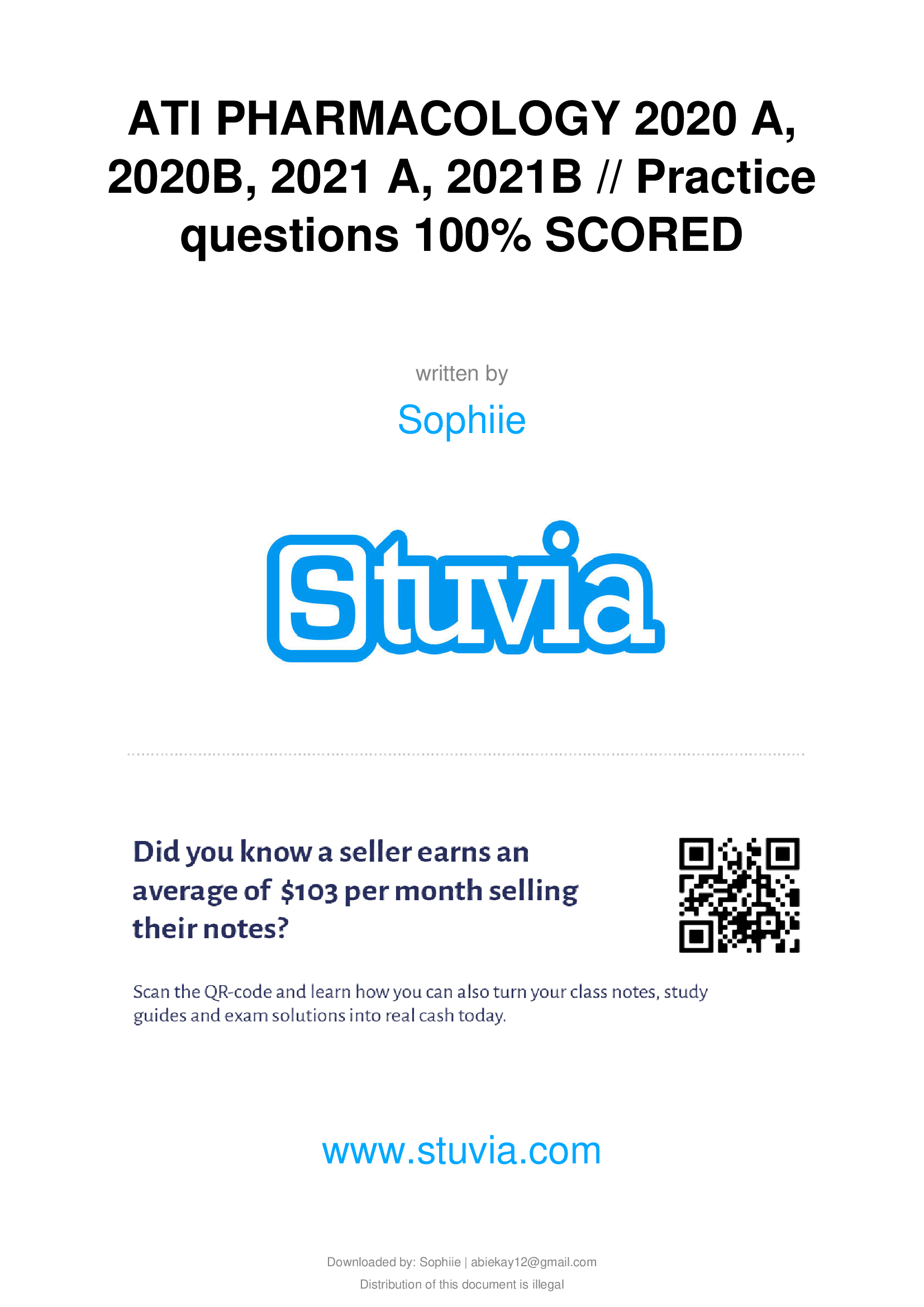 ATI Capstone WEEK 1 TEST BANK COMPLETE HIGHLY GRADED..