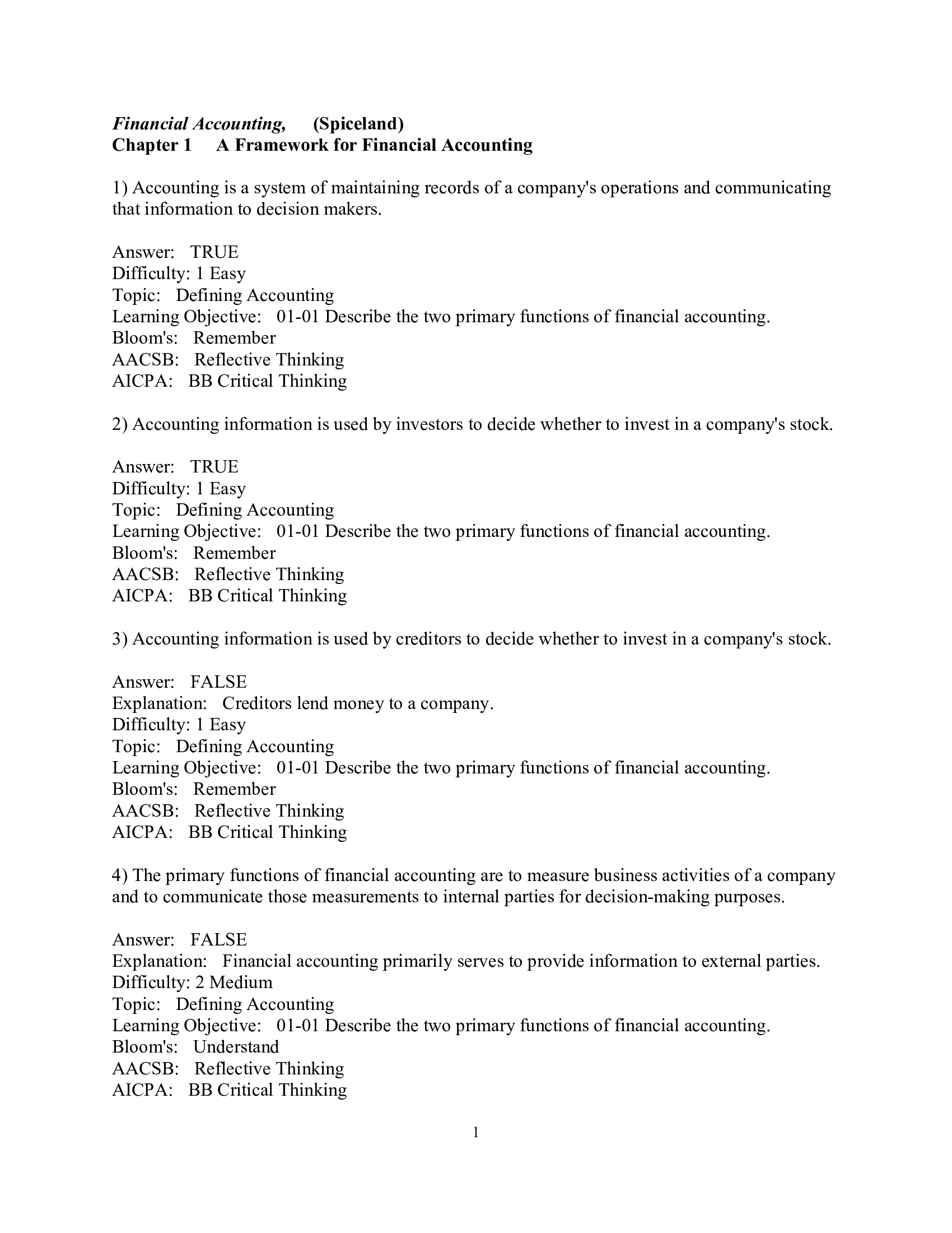 Test Bank For Financial Accounting, 6th Edition By David Spiceland, Wayne Thomas | All Chapters