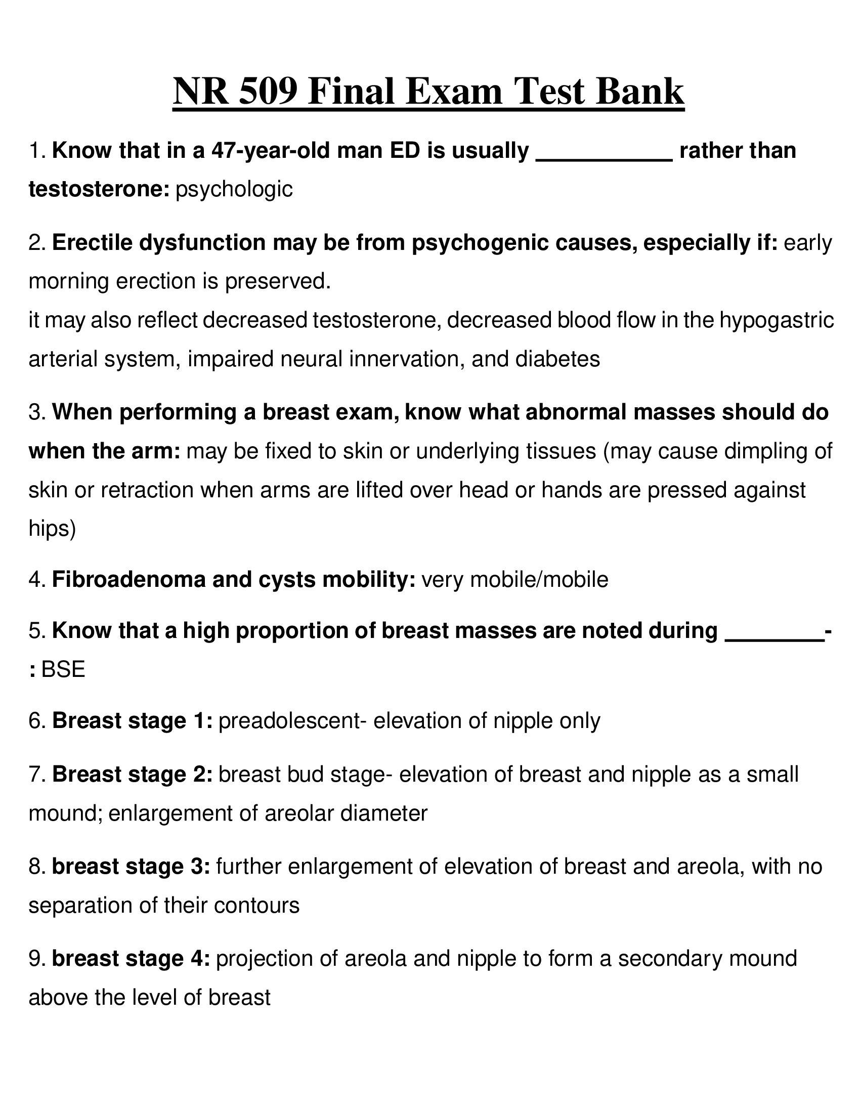 NR 509 Final Exam 2023 Test Bank