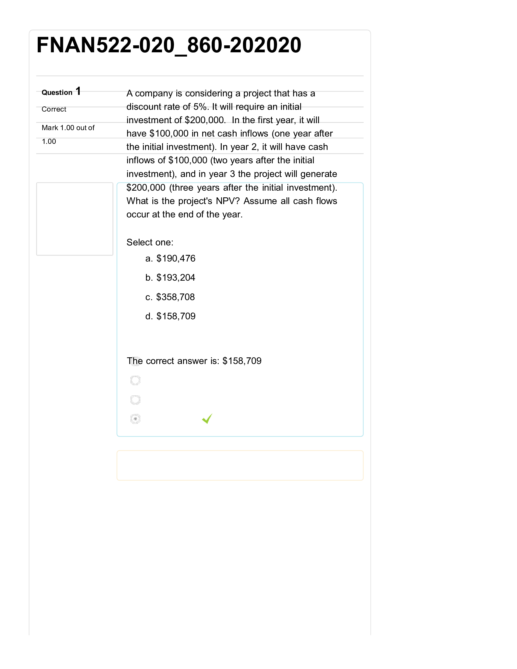 FNAN522-020 Final exam 2021 highly graded.