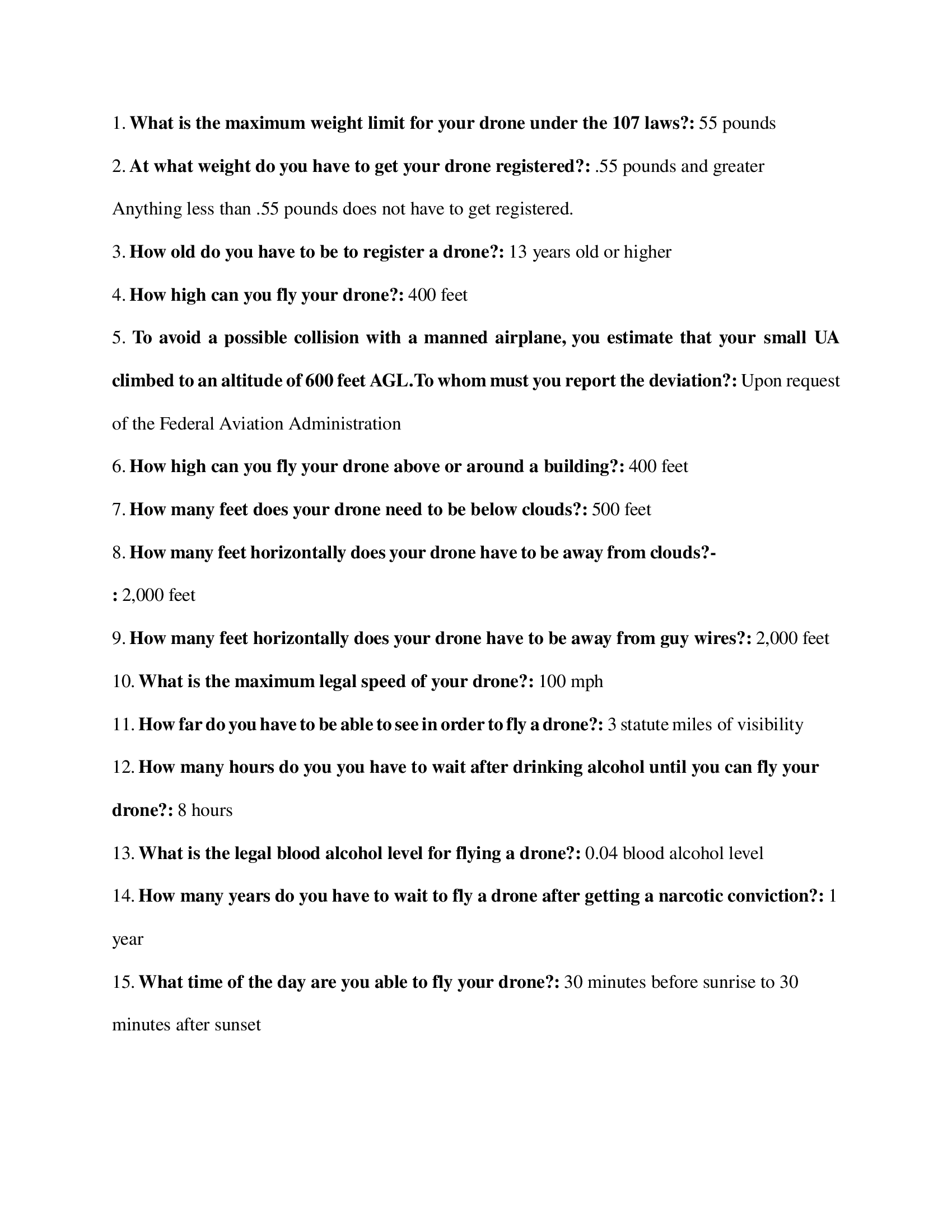 Drone Certification FAA Part 107 Study Guide