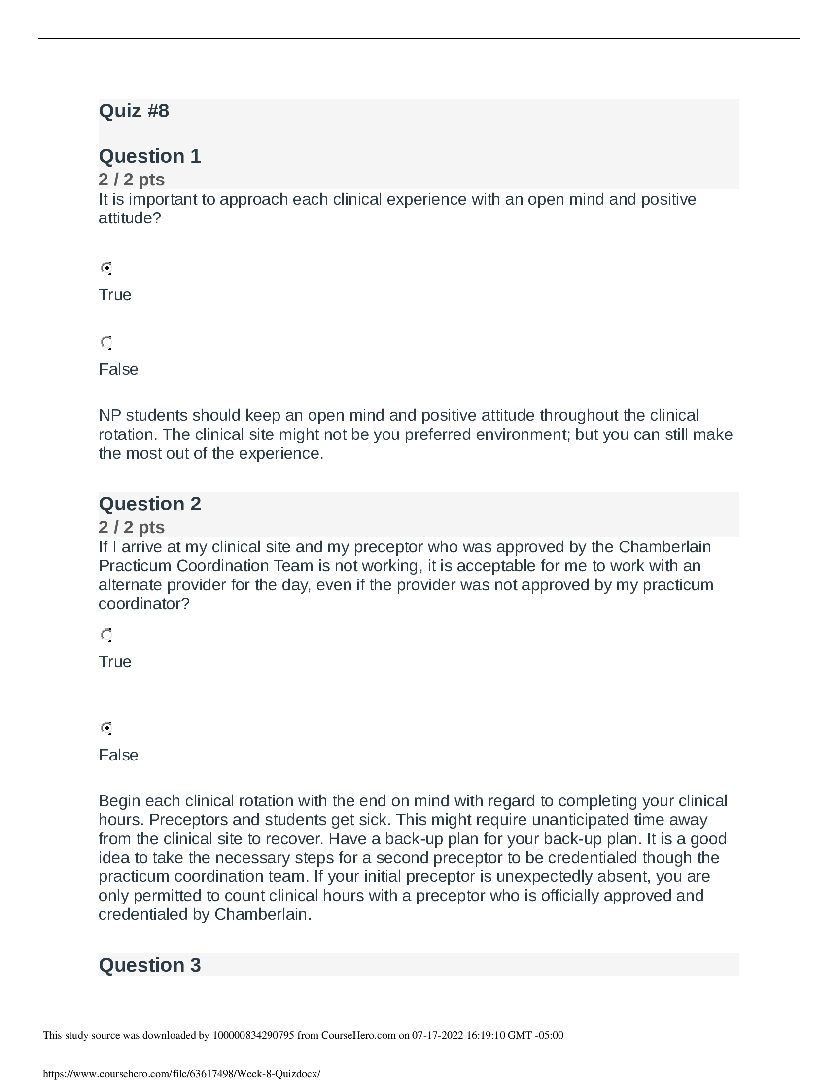 NR 509 Week 8 Quiz (2022 Answered)