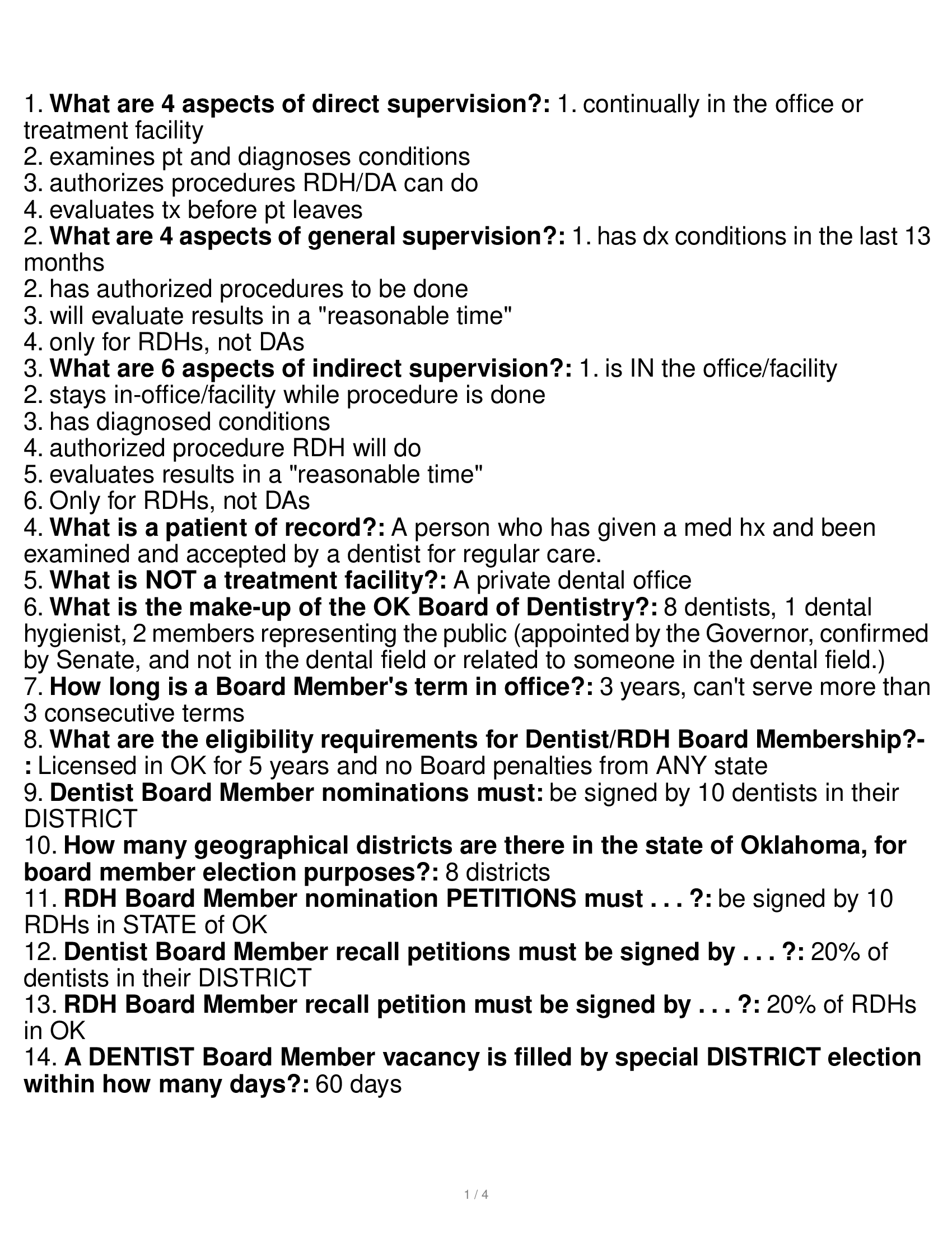 Oklahoma Board of Dentistry Jurisprudence Exam 2024 Newest Actual Exam