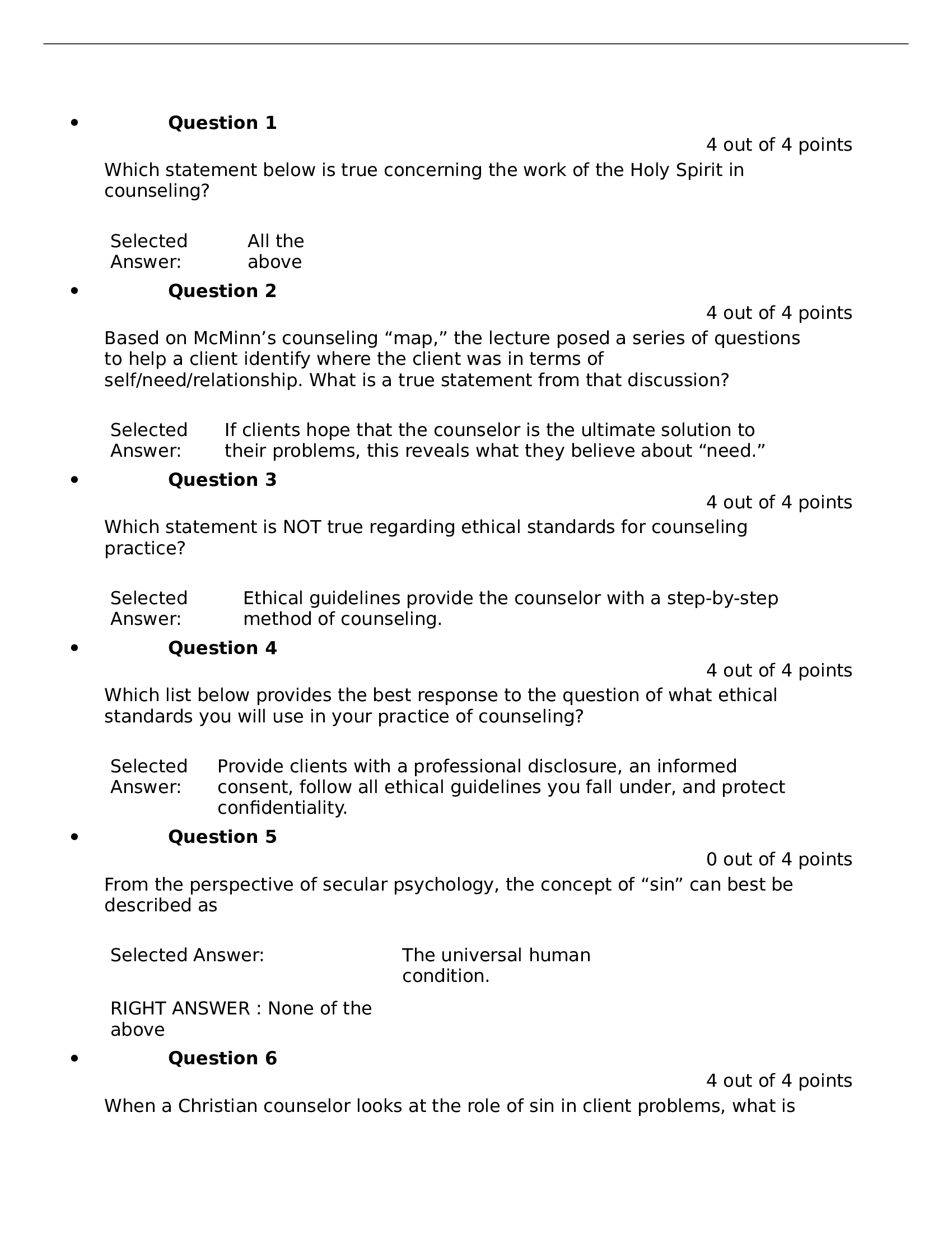 HSCO 506 exam 4 Questions and Answers