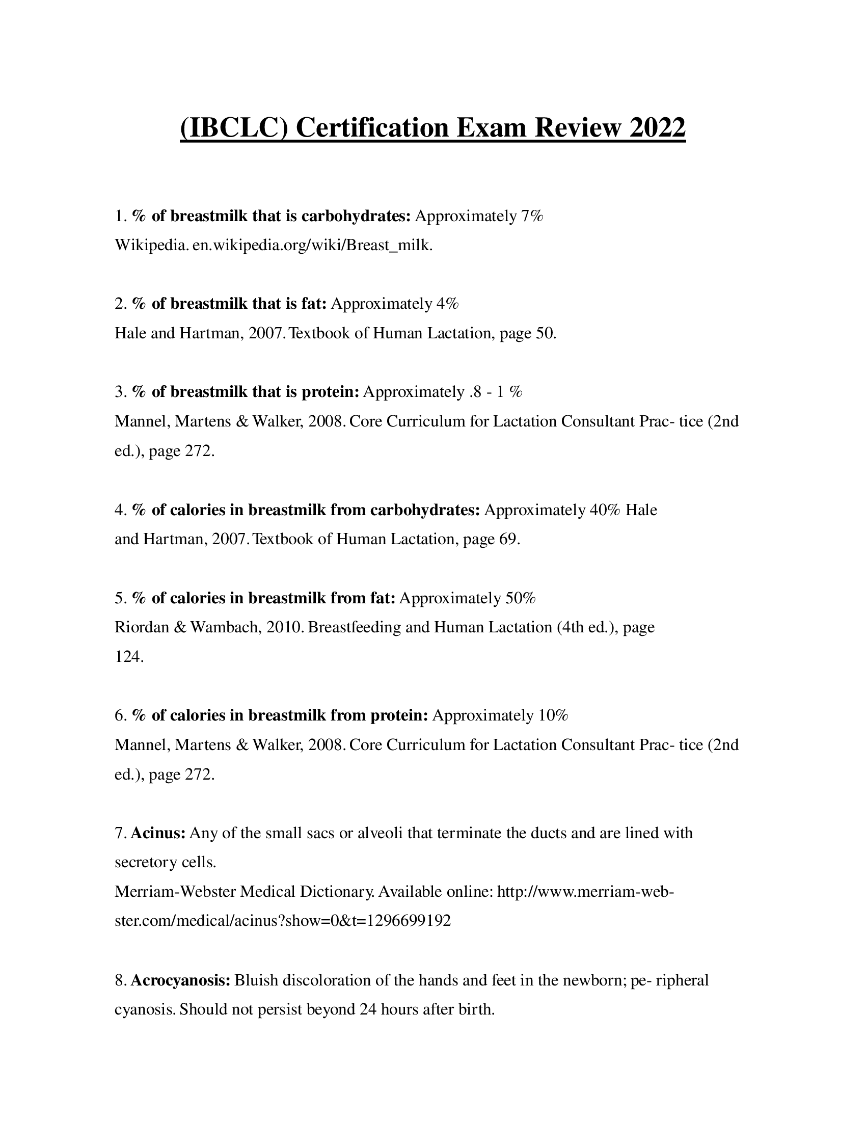 (IBCLC) Certification Exam Review 2022, All you need to pass with distinction!