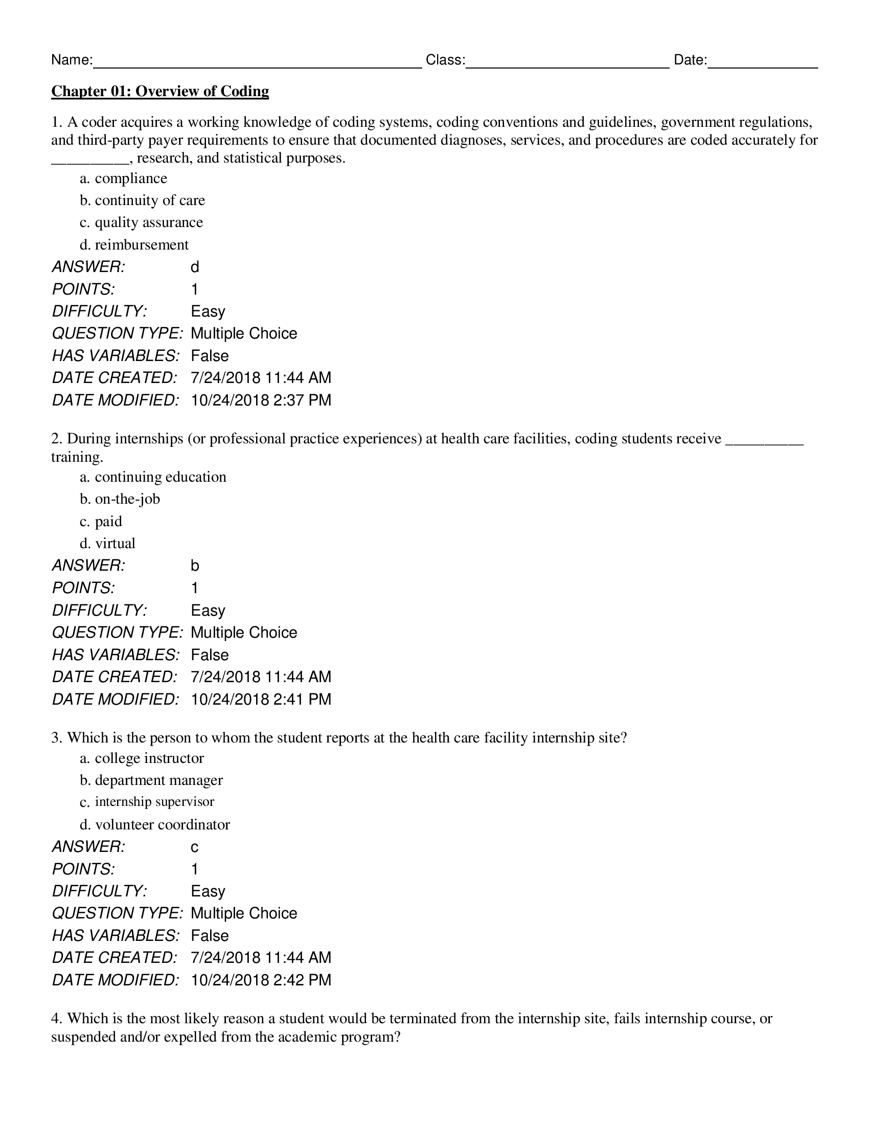 Test Bank for 3 2 1 Code It! 7th Edition by Green