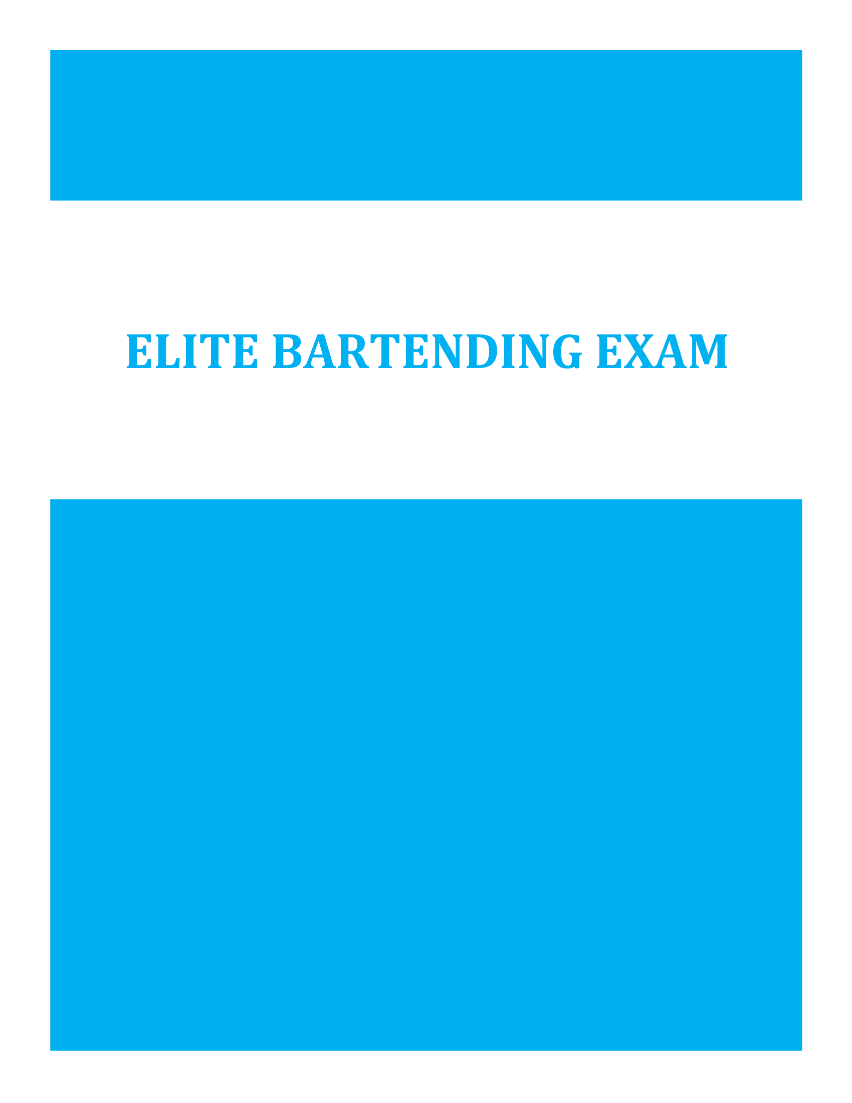 Elite Bartending Exam 2026 – Complete Drink Recipes, Techniques, and Industry Knowledge Questions