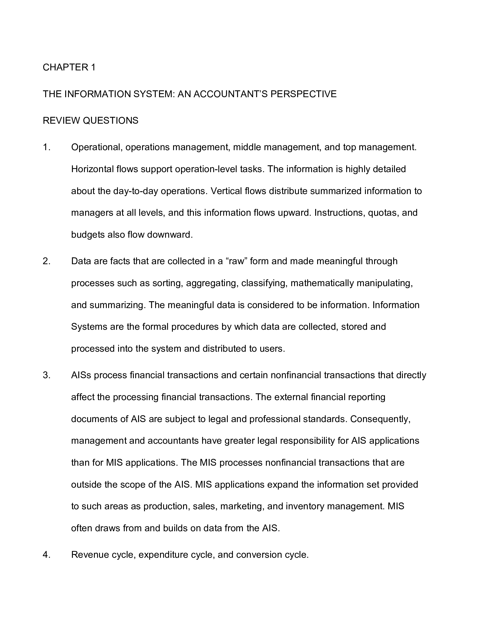 Solution Manual for Accounting Information Systems 10th Edition by Hall