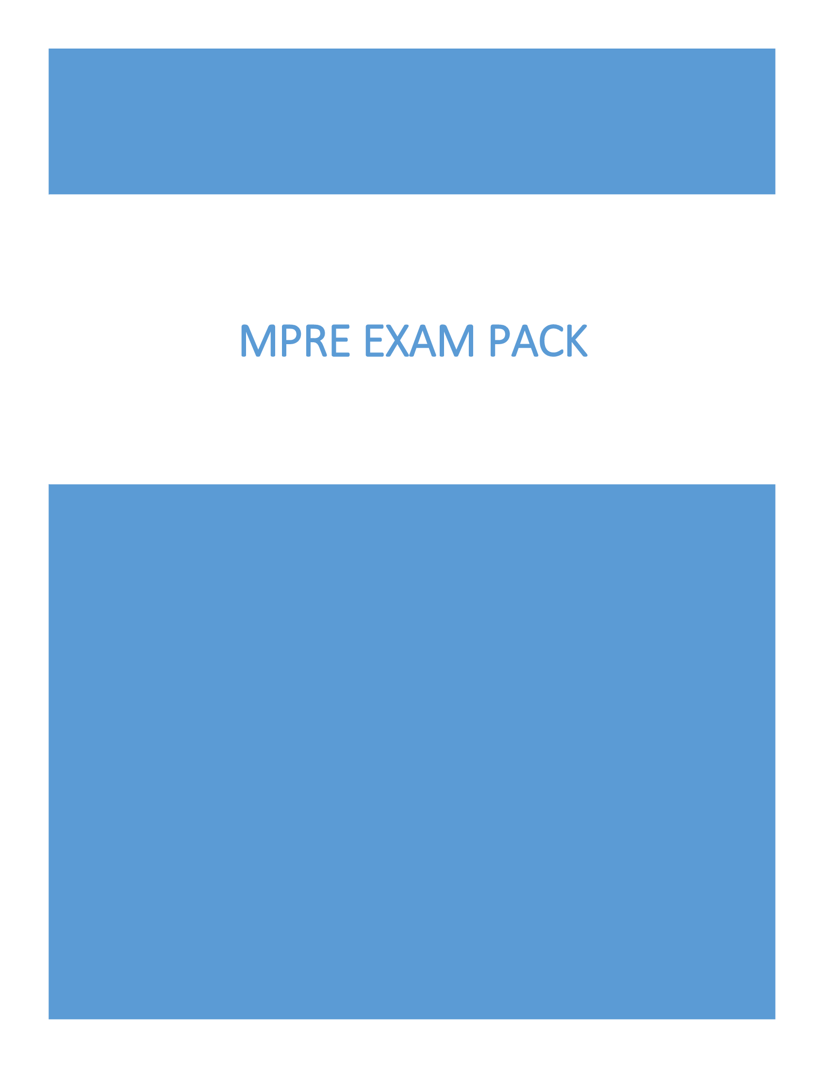 MPRE Exam Pack (New)