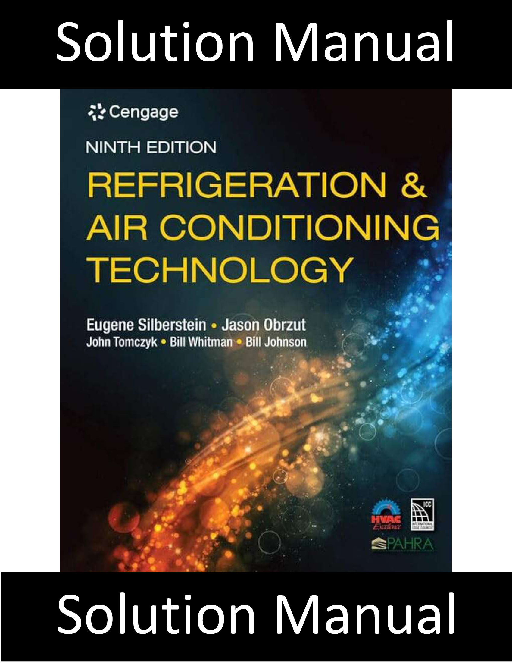 Solution Manual For Refrigeration and Air Conditioning Technology 9th Edition Silberstein
