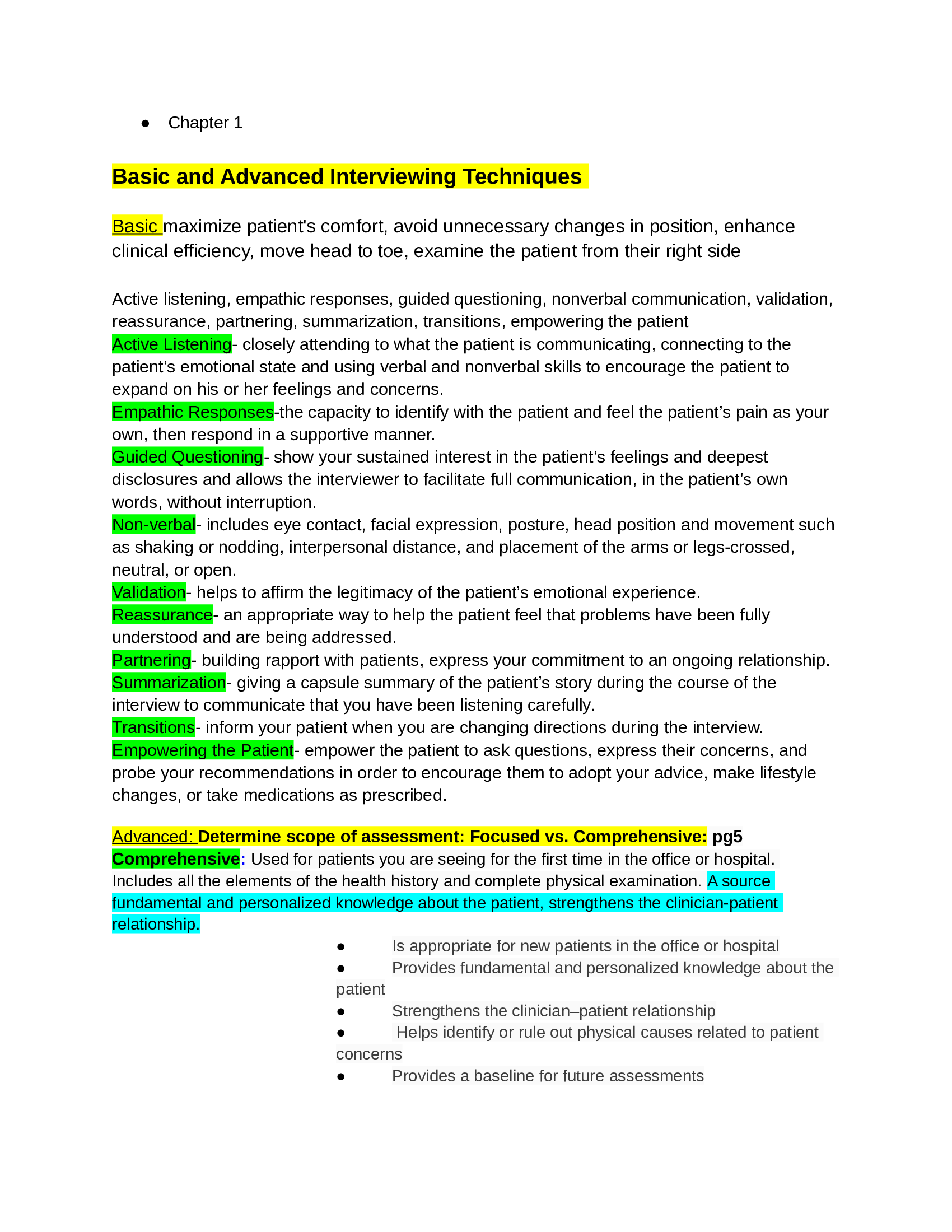 NR 509 Mid-Term Exam Study Guide (2022)
