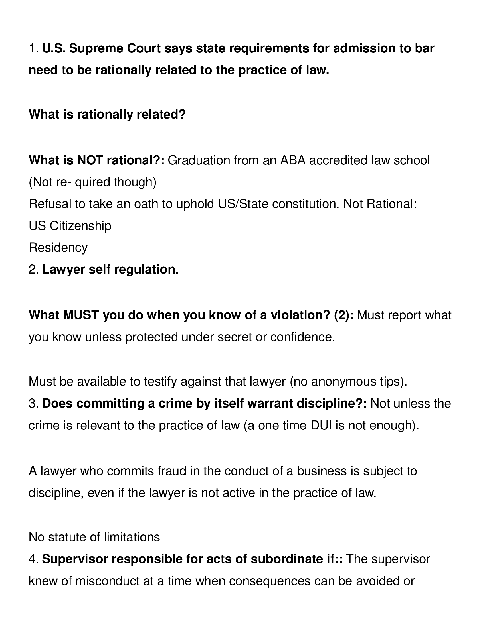 MPRE Final Exam Questions and Answers
